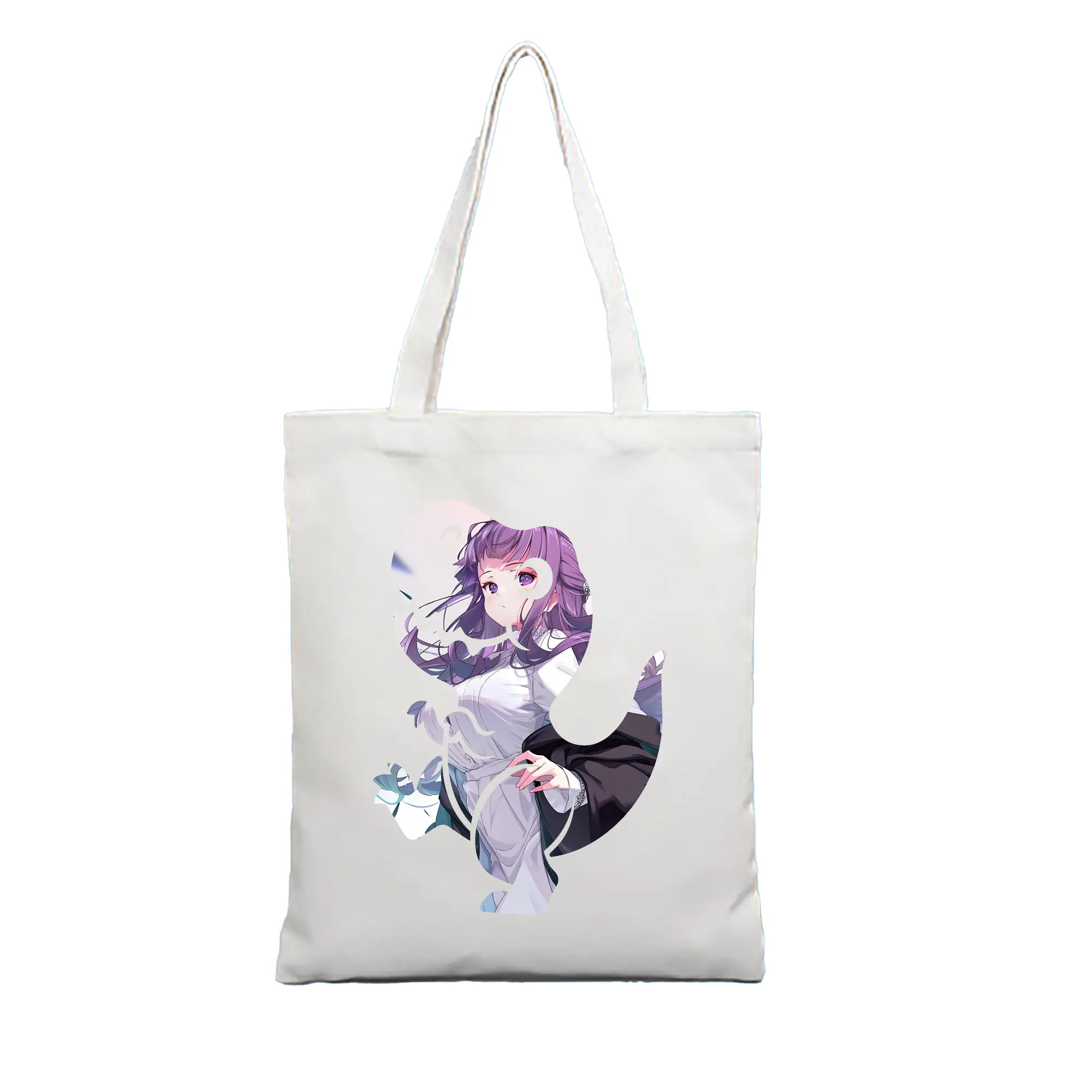 葬送のフリーレン（Frieren） グッズ,フェルン（Fern） - 縦型キャンバス手提げバッグ（トートバッグ） ・ キャンバス素材 ・ ショッピング用 ・ 軽量 丈夫 お手入れ簡単