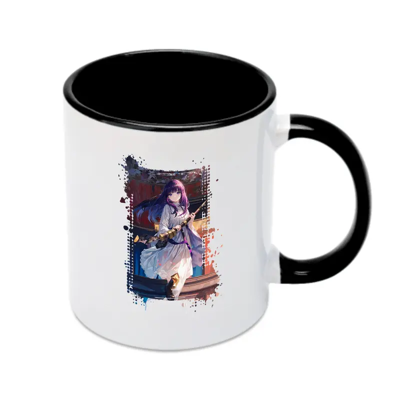 葬送のフリーレン（Frieren） グッズ,フェルン（Fern） - カラフルマグカップ ・ 陶器 ・ 熱転写プリント ・ 鮮やかデザイン ・ 耐久性 高品質 ・ コーヒー お茶 ギフト用