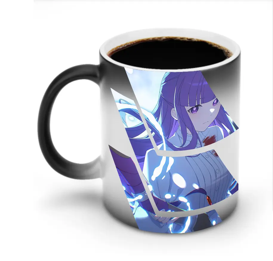 葬送のフリーレン（Frieren） グッズ,フェルン（Fern） - 変色マグカップ ・ セラミック ・ 熱転写プリント ・ 耐久性 高品質 ・ ギフト・自宅用 コーヒー お茶