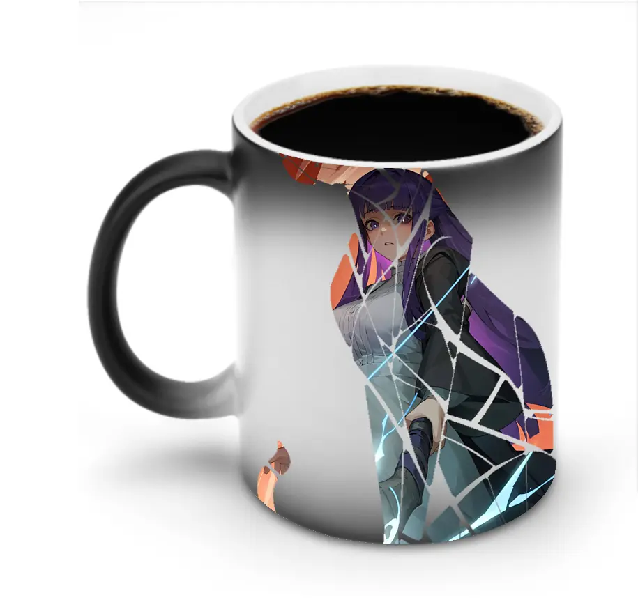 葬送のフリーレン（Frieren） グッズ,フェルン（Fern） - 変色マグカップ ・ セラミック ・ 熱転写プリント ・ 耐久性 高品質 ・ ギフト・自宅用 コーヒー お茶