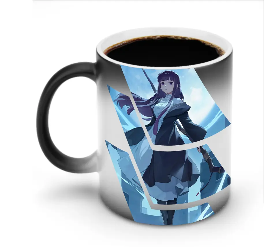 葬送のフリーレン（Frieren） グッズ,フェルン（Fern） - 変色マグカップ ・ セラミック ・ 熱転写プリント ・ 耐久性 高品質 ・ ギフト・自宅用 コーヒー お茶