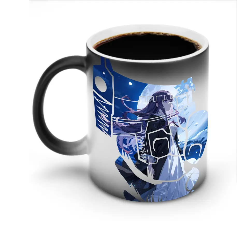 葬送のフリーレン（Frieren） グッズ,フェルン（Fern） - 変色マグカップ ・ セラミック ・ 熱転写プリント ・ 耐久性 高品質 ・ ギフト・自宅用 コーヒー お茶