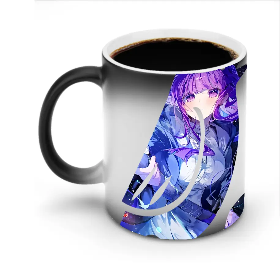葬送のフリーレン（Frieren） グッズ,フェルン（Fern） - 変色マグカップ ・ セラミック ・ 熱転写プリント ・ 耐久性 高品質 ・ ギフト・自宅用 コーヒー お茶