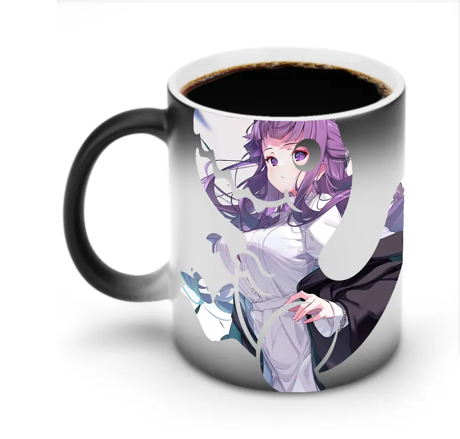 葬送のフリーレン（Frieren） グッズ,フェルン（Fern） - 変色マグカップ ・ セラミック ・ 熱転写プリント ・ 耐久性 高品質 ・ ギフト・自宅用 コーヒー お茶
