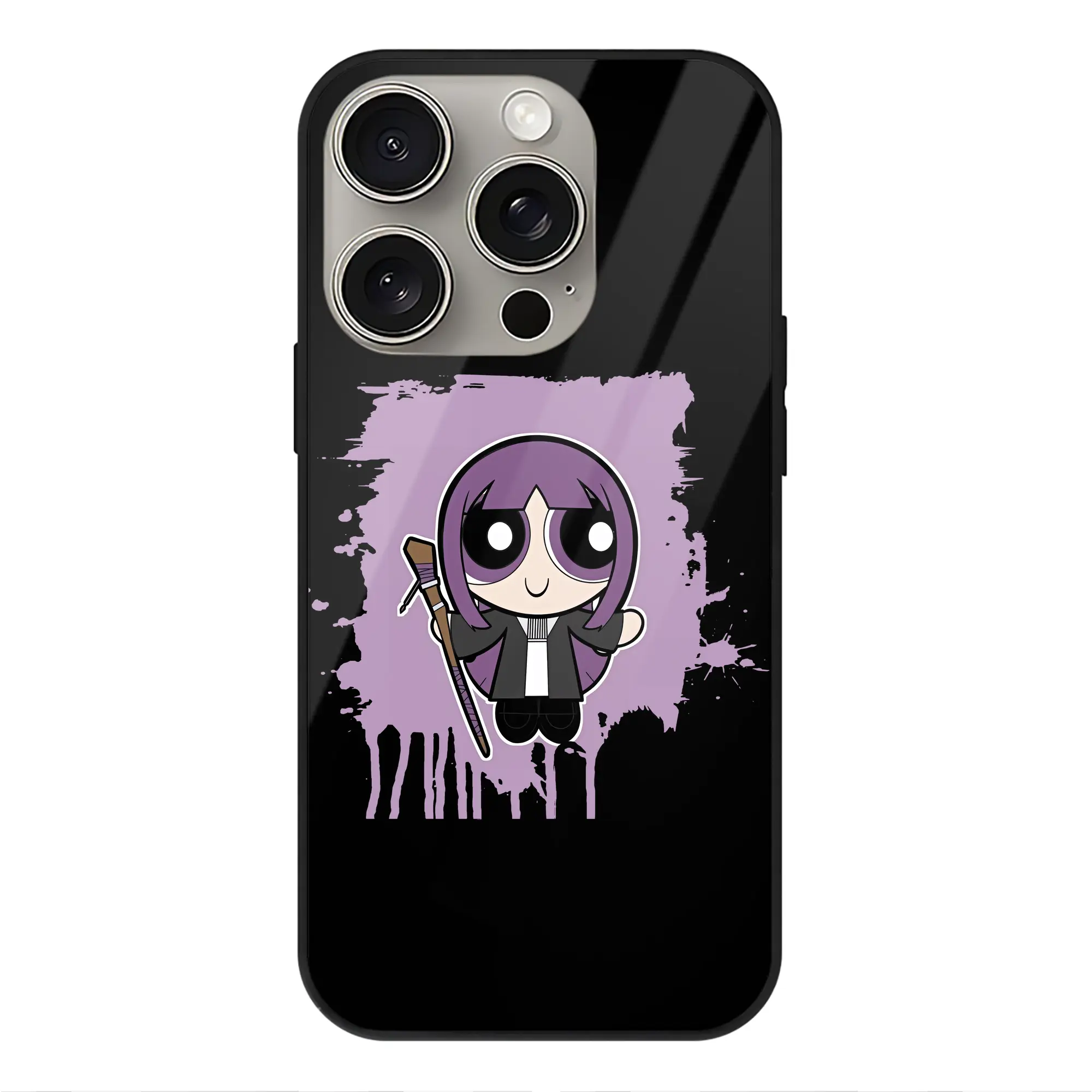 葬送のフリーレン（Frieren） グッズ,フェルン（Fern） - IPhone15Pro対応 ・ スマホケース ・ 背面ガラス ・ TPU+強化ガラス ・ 耐衝撃 ・ 黄変防止 ・ ワイヤレス充電対応 ・ 3D立体ボタン