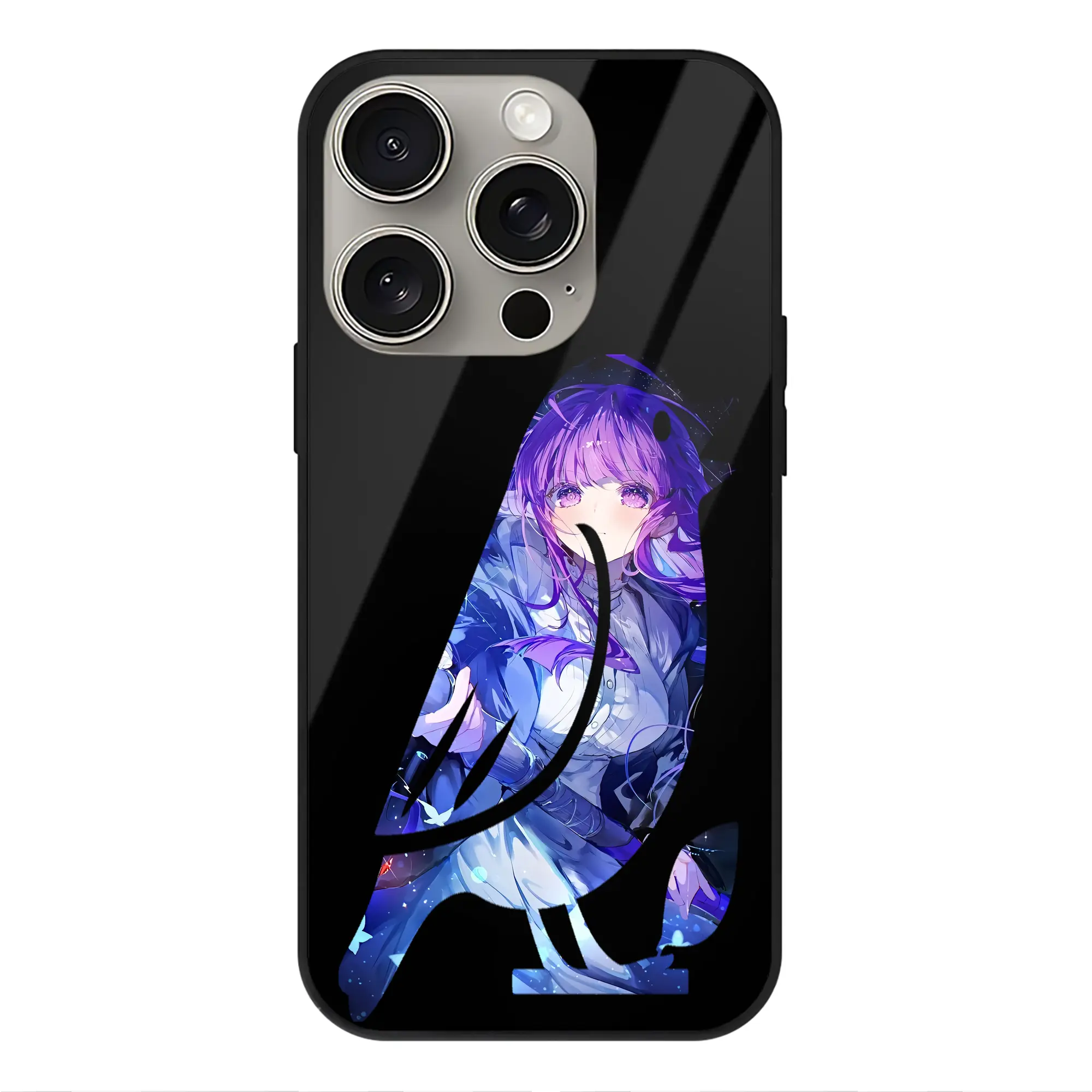 葬送のフリーレン（Frieren） グッズ,フェルン（Fern） - IPhone15Pro対応 ・ スマホケース ・ 背面ガラス ・ TPU+強化ガラス ・ 耐衝撃 ・ 黄変防止 ・ ワイヤレス充電対応 ・ 3D立体ボタン