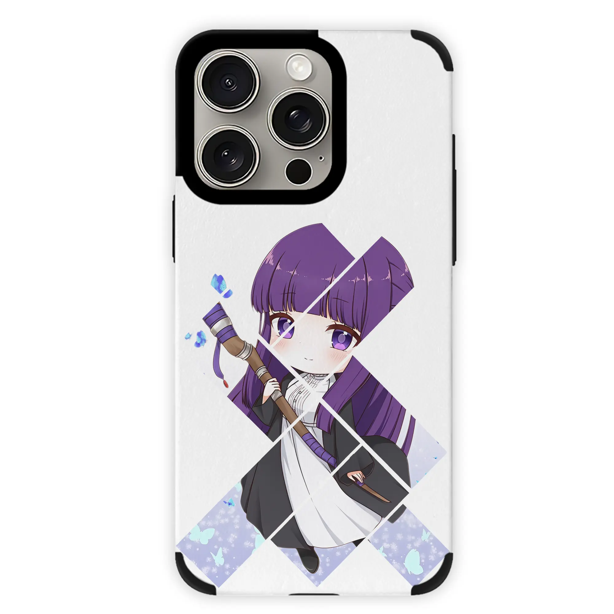 葬送のフリーレン（Frieren） グッズ,フェルン（Fern） - IPhone15ProMax対応 ・ PUレザースマホケース ・ 耐衝撃 ・ 黄変防止 ・ 360度全面保護 ・ 柔らか手触り ・ 3D立体ボタン