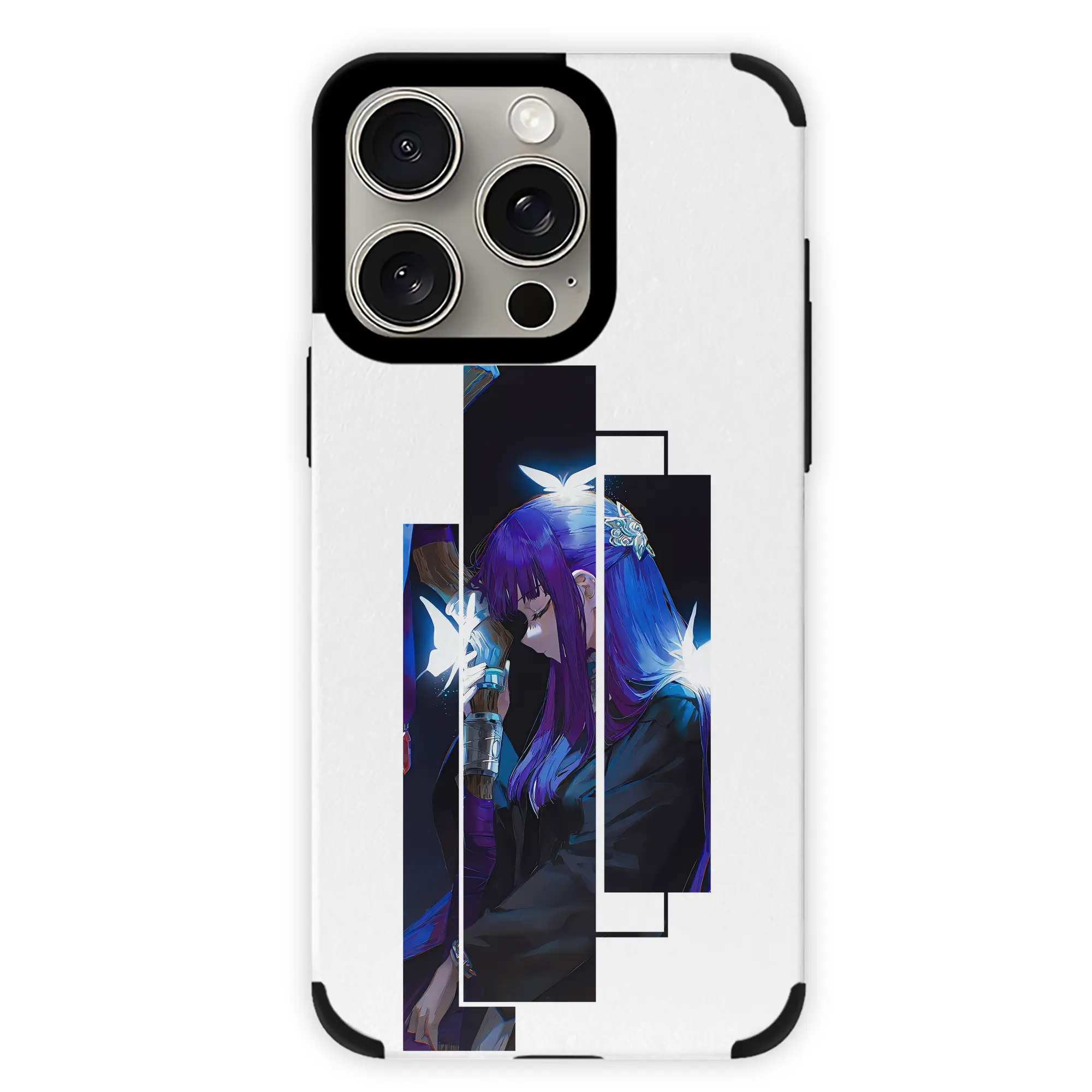 葬送のフリーレン（Frieren） グッズ,フェルン（Fern） - IPhone15ProMax対応 ・ PUレザースマホケース ・ 耐衝撃 ・ 黄変防止 ・ 360度全面保護 ・ 柔らか手触り ・ 3D立体ボタン