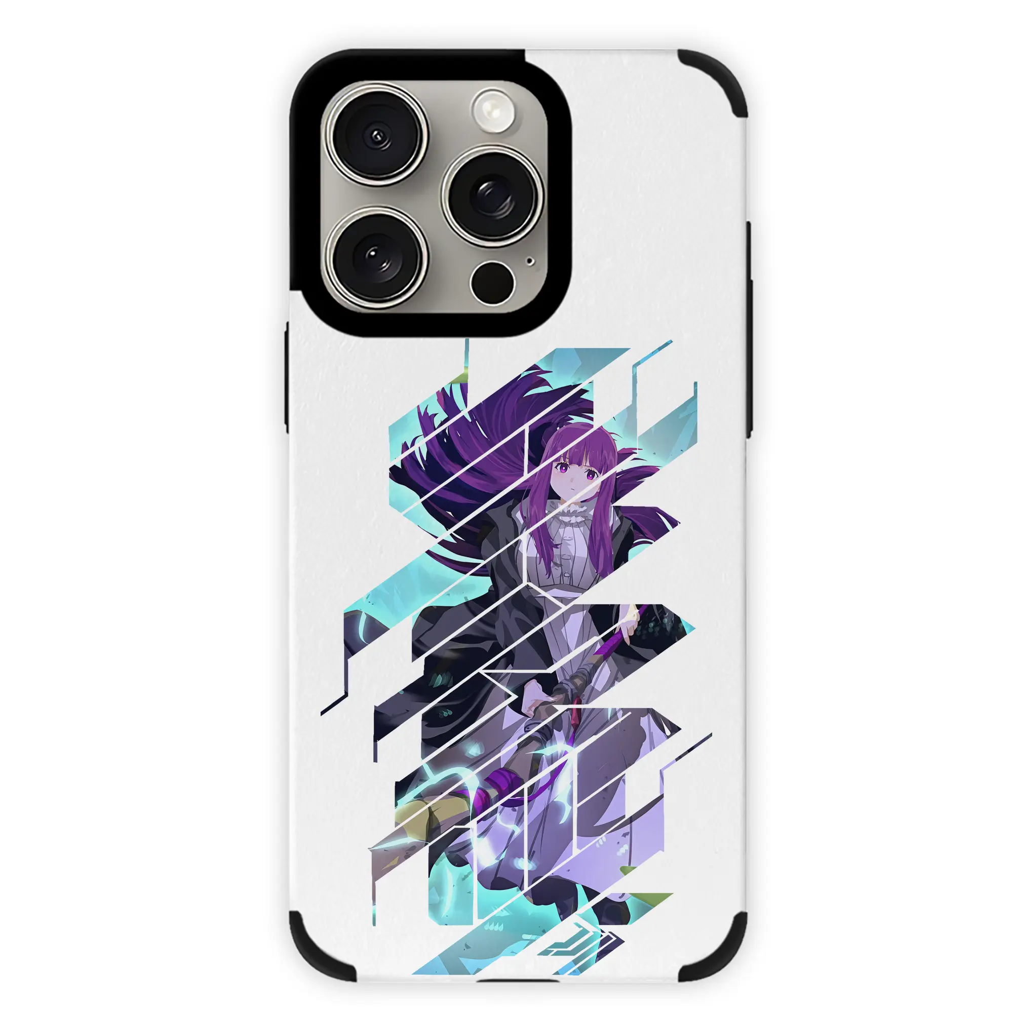 葬送のフリーレン（Frieren） グッズ,フェルン（Fern） - IPhone15ProMax対応 ・ PUレザースマホケース ・ 耐衝撃 ・ 黄変防止 ・ 360度全面保護 ・ 柔らか手触り ・ 3D立体ボタン