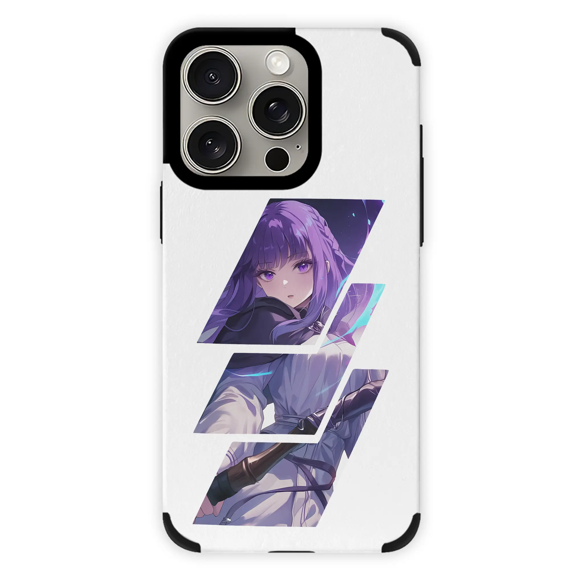 葬送のフリーレン（Frieren） グッズ,フェルン（Fern） - IPhone15ProMax対応 ・ PUレザースマホケース ・ 耐衝撃 ・ 黄変防止 ・ 360度全面保護 ・ 柔らか手触り ・ 3D立体ボタン