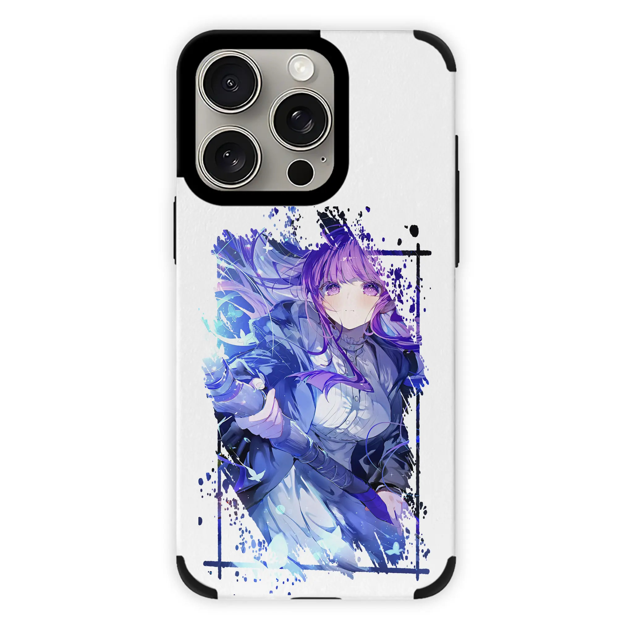 葬送のフリーレン（Frieren） グッズ,フェルン（Fern） - IPhone15ProMax対応 ・ PUレザースマホケース ・ 耐衝撃 ・ 黄変防止 ・ 360度全面保護 ・ 柔らか手触り ・ 3D立体ボタン