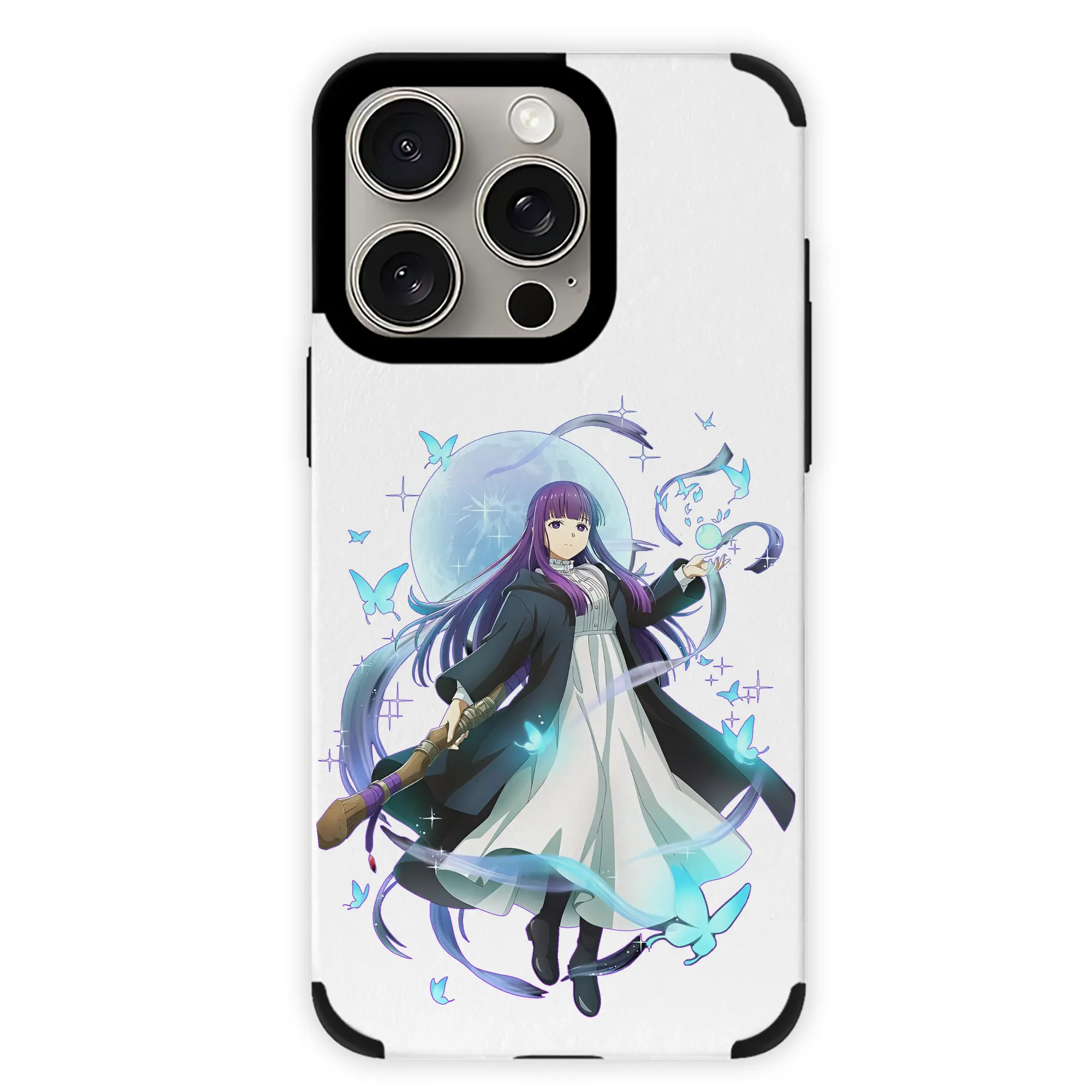 葬送のフリーレン（Frieren） グッズ,フェルン（Fern） - IPhone15ProMax対応 ・ PUレザースマホケース ・ 耐衝撃 ・ 黄変防止 ・ 360度全面保護 ・ 柔らか手触り ・ 3D立体ボタン