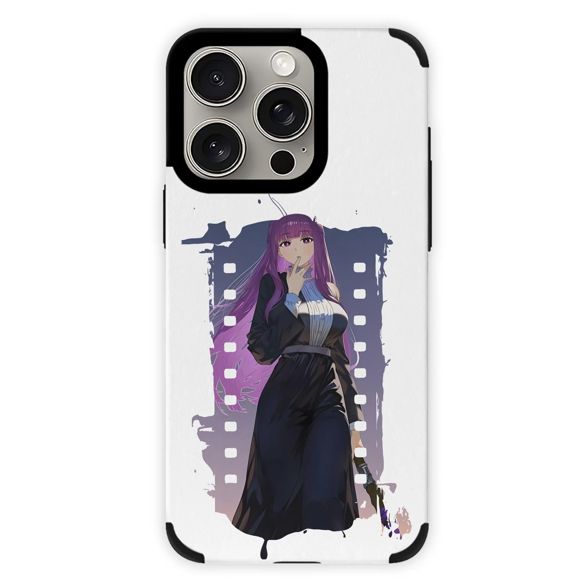 葬送のフリーレン（Frieren） グッズ,フェルン（Fern） - IPhone15ProMax対応 ・ PUレザースマホケース ・ 耐衝撃 ・ 黄変防止 ・ 360度全面保護 ・ 柔らか手触り ・ 3D立体ボタン