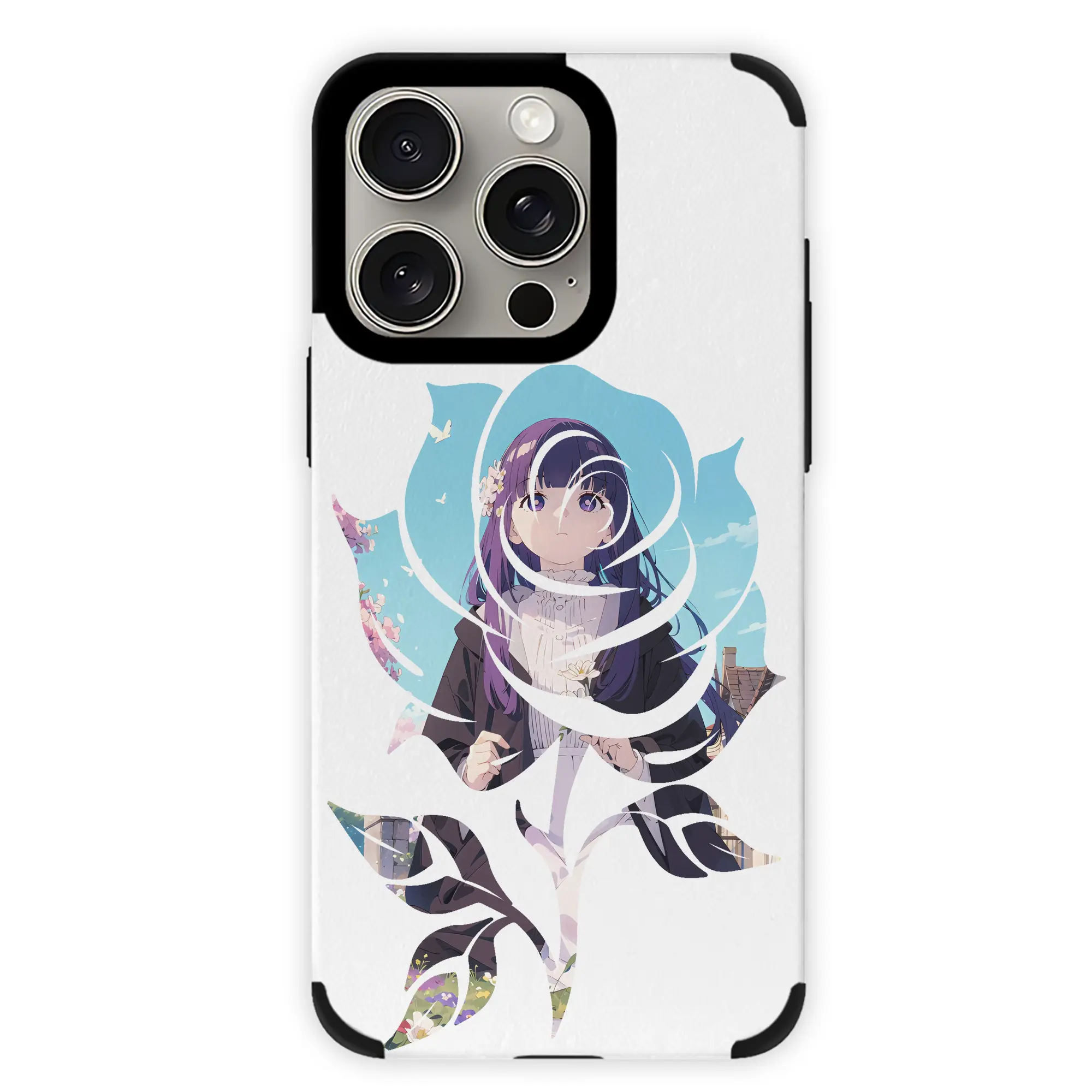 葬送のフリーレン（Frieren） グッズ,フェルン（Fern） - IPhone15ProMax対応 ・ PUレザースマホケース ・ 耐衝撃 ・ 黄変防止 ・ 360度全面保護 ・ 柔らか手触り ・ 3D立体ボタン