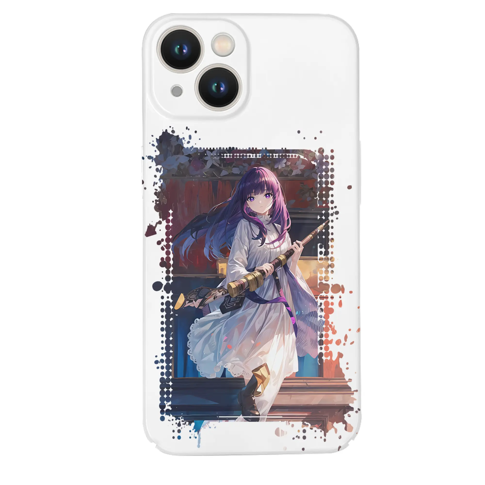 葬送のフリーレン（Frieren） グッズ,フェルン（Fern） - IPhone 14シリーズ対応 ・ ハードケース ・ 衝撃吸収 ・ 360度密着 ・ カメラ保護 ・ 高品質プラスチック ・ 快適操作