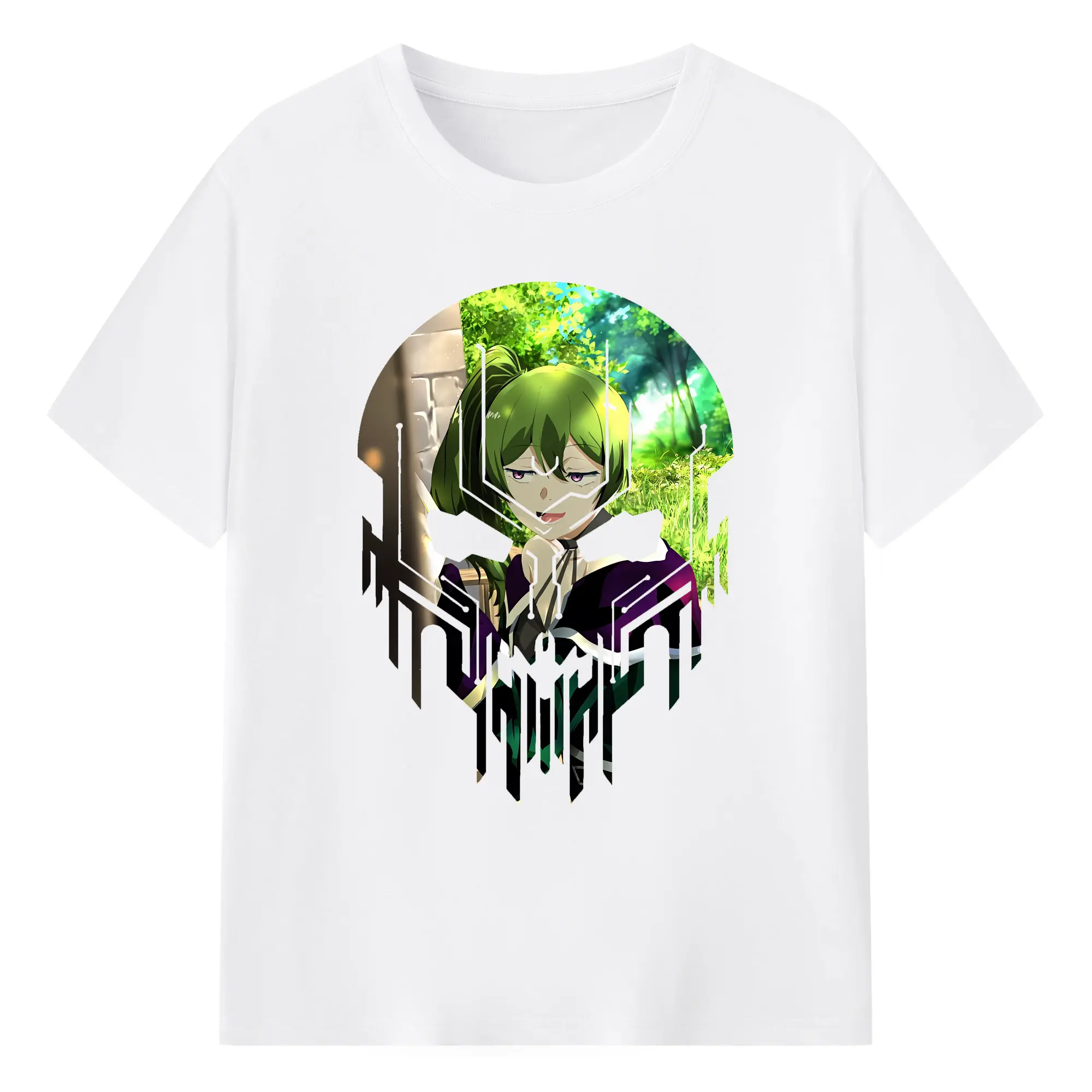 葬送のフリーレン（Frieren） グッズ,ユーベル（Übel） - 綿100％ 半袖Tシャツ ・ フロントプリント ・ 快適 通気性 ・ 日常使い 散歩 スポーツ用