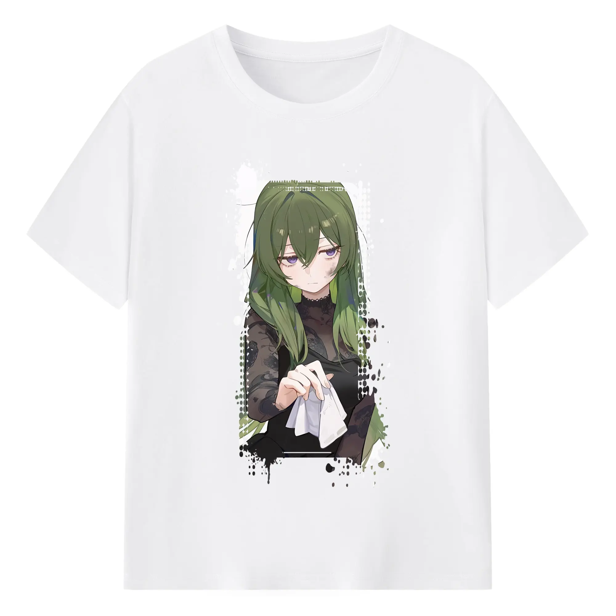 葬送のフリーレン（Frieren） グッズ,ユーベル（Übel） - 綿100％ 半袖Tシャツ ・ フロントプリント ・ 快適 通気性 ・ 日常使い 散歩 スポーツ用