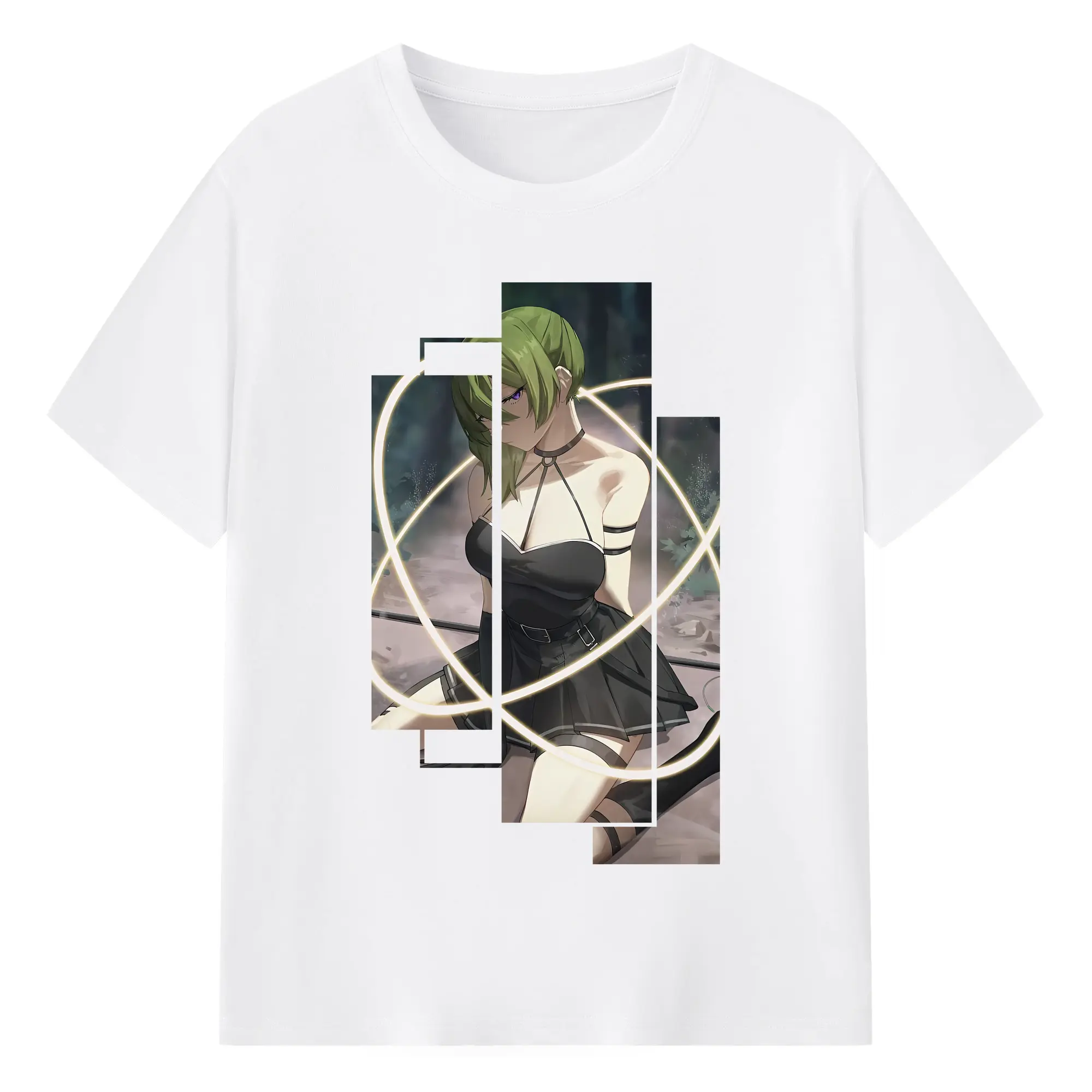 葬送のフリーレン（Frieren） グッズ,ユーベル（Übel） - 綿100％ 半袖Tシャツ ・ フロントプリント ・ 快適 通気性 ・ 日常使い 散歩 スポーツ用