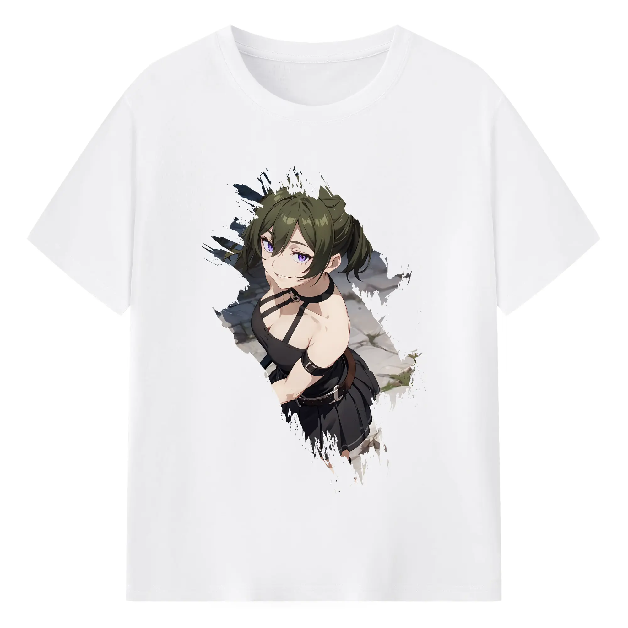 葬送のフリーレン（Frieren） グッズ,ユーベル（Übel） - 綿100％ 半袖Tシャツ ・ フロントプリント ・ 快適 通気性 ・ 日常使い 散歩 スポーツ用