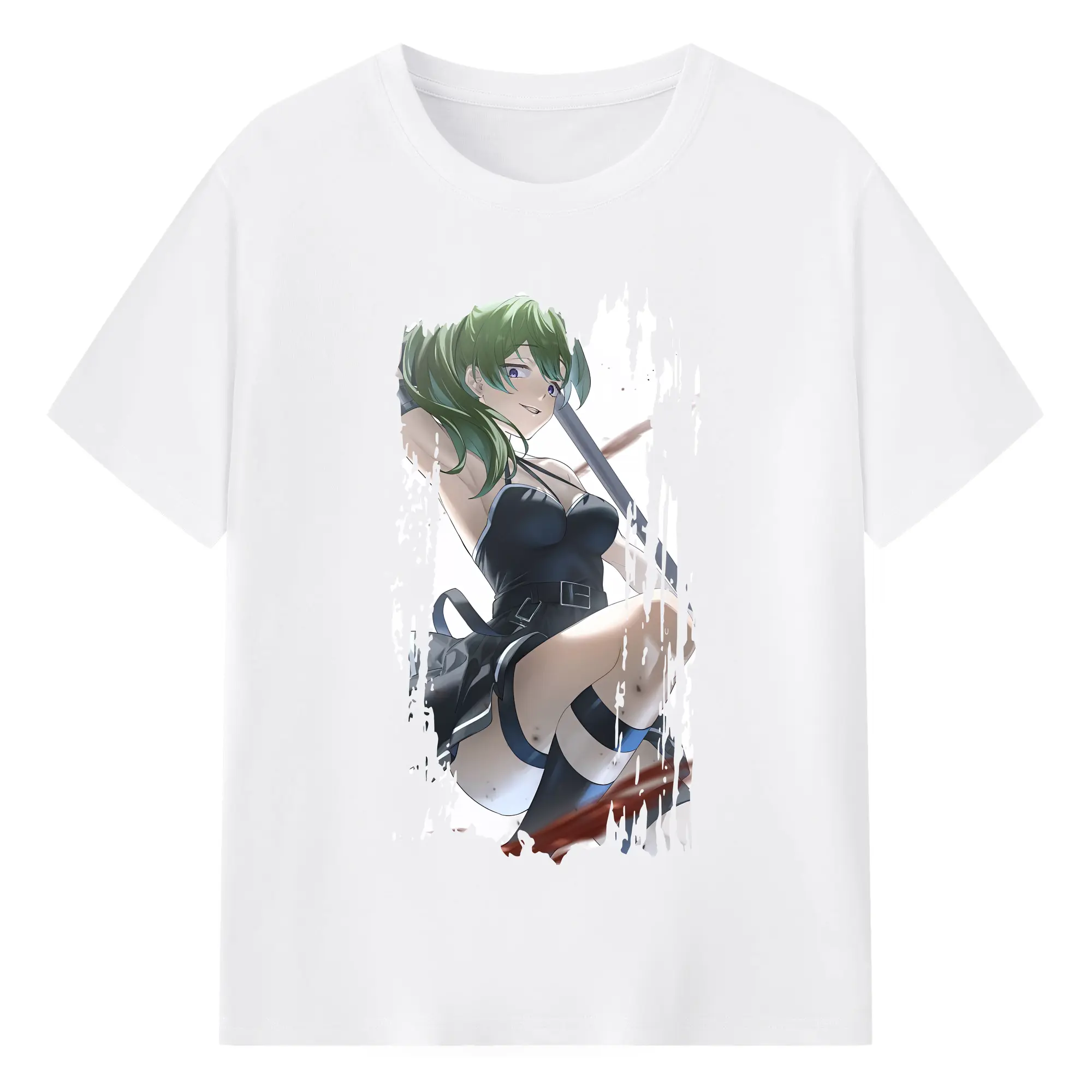 葬送のフリーレン（Frieren） グッズ,ユーベル（Übel） - 綿100％ 半袖Tシャツ ・ フロントプリント ・ 快適 通気性 ・ 日常使い 散歩 スポーツ用