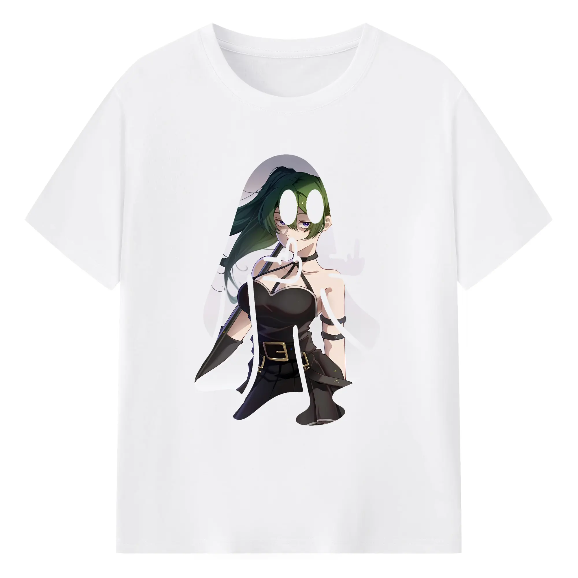 葬送のフリーレン（Frieren） グッズ,ユーベル（Übel） - 綿100％ 半袖Tシャツ ・ フロントプリント ・ 快適 通気性 ・ 日常使い 散歩 スポーツ用