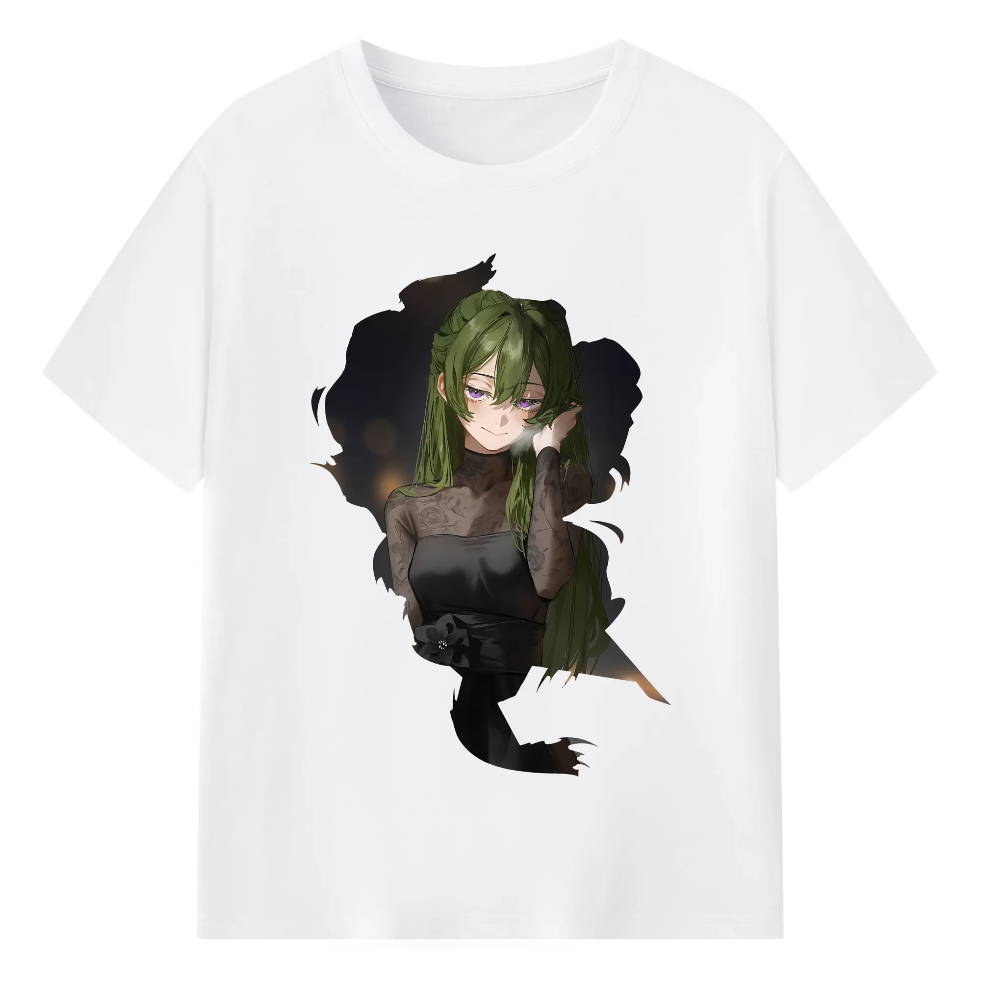 葬送のフリーレン（Frieren） グッズ,ユーベル（Übel） - 綿100％ 半袖Tシャツ ・ フロントプリント ・ 快適 通気性 ・ 日常使い 散歩 スポーツ用