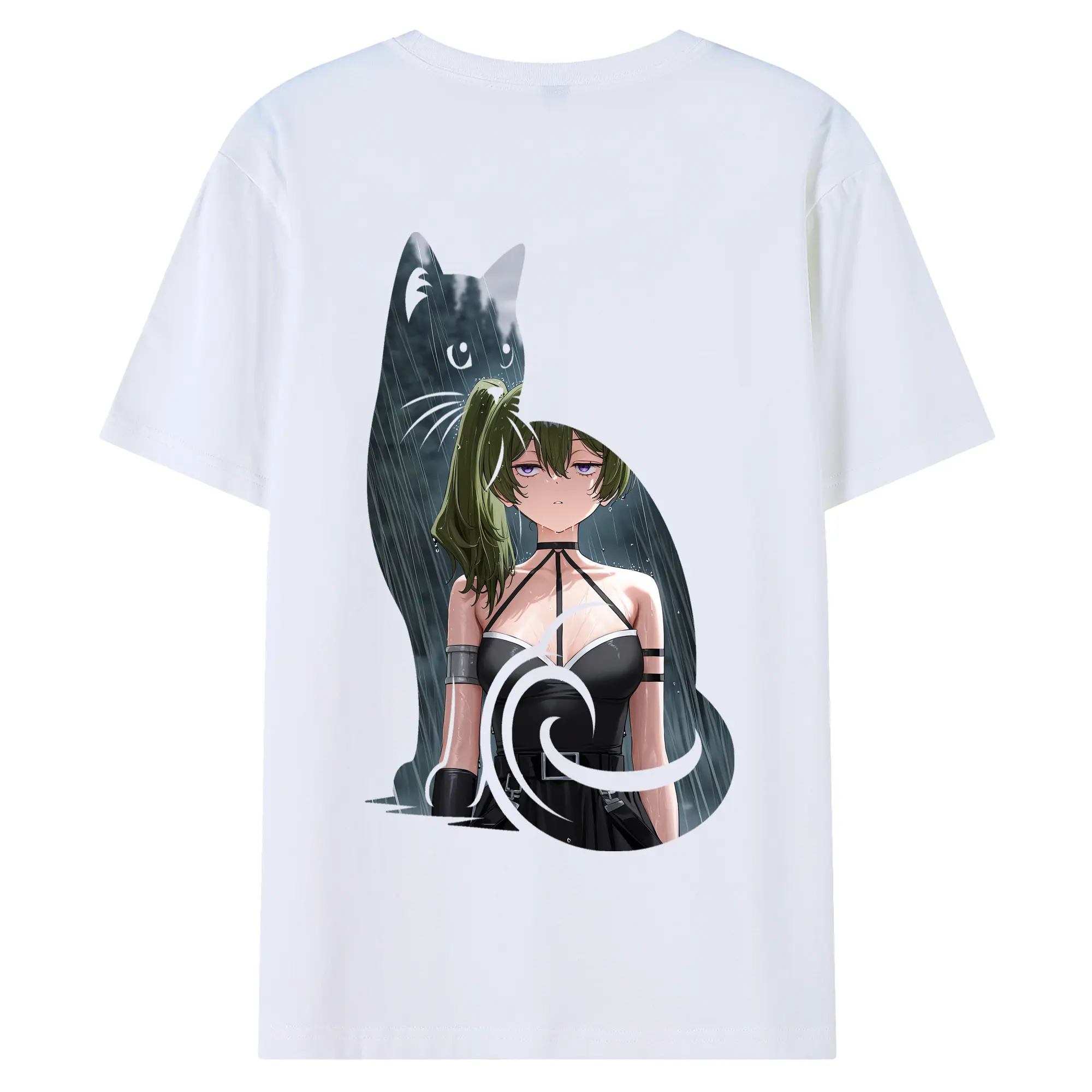 葬送のフリーレン（Frieren） グッズ,ユーベル（Übel） - 綿100％ 半袖Tシャツ ・ バックプリント ・ 快適 通気性 ・ 日常使い 散歩 スポーツ用