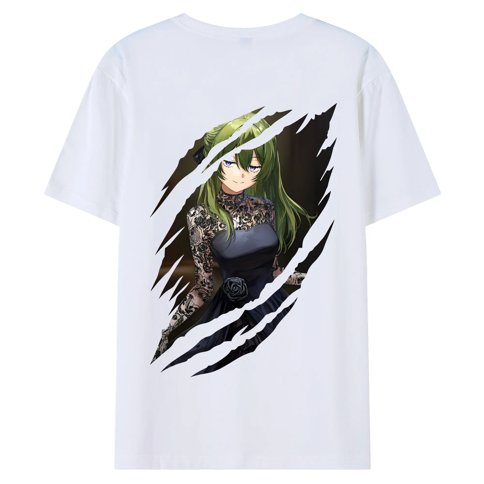 葬送のフリーレン（Frieren） グッズ,ユーベル（Übel） - 綿100％ 半袖Tシャツ ・ バックプリント ・ 快適 通気性 ・ 日常使い 散歩 スポーツ用