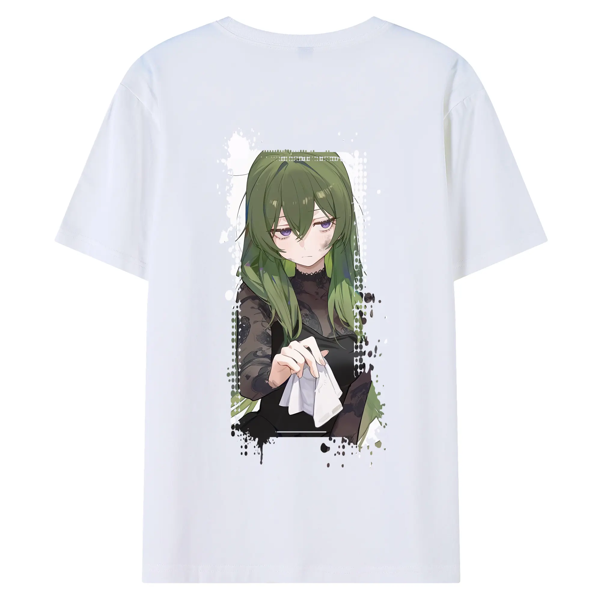 葬送のフリーレン（Frieren） グッズ,ユーベル（Übel） - 綿100％ 半袖Tシャツ ・ バックプリント ・ 快適 通気性 ・ 日常使い 散歩 スポーツ用