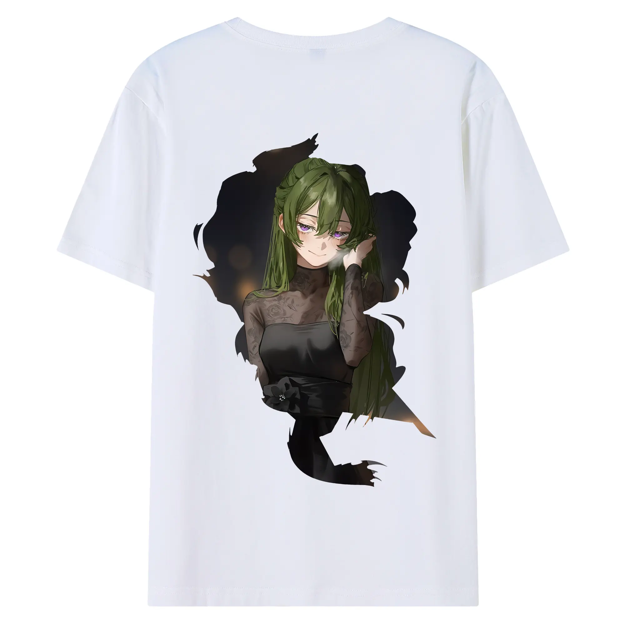 葬送のフリーレン（Frieren） グッズ,ユーベル（Übel） - 綿100％ 半袖Tシャツ ・ バックプリント ・ 快適 通気性 ・ 日常使い 散歩 スポーツ用