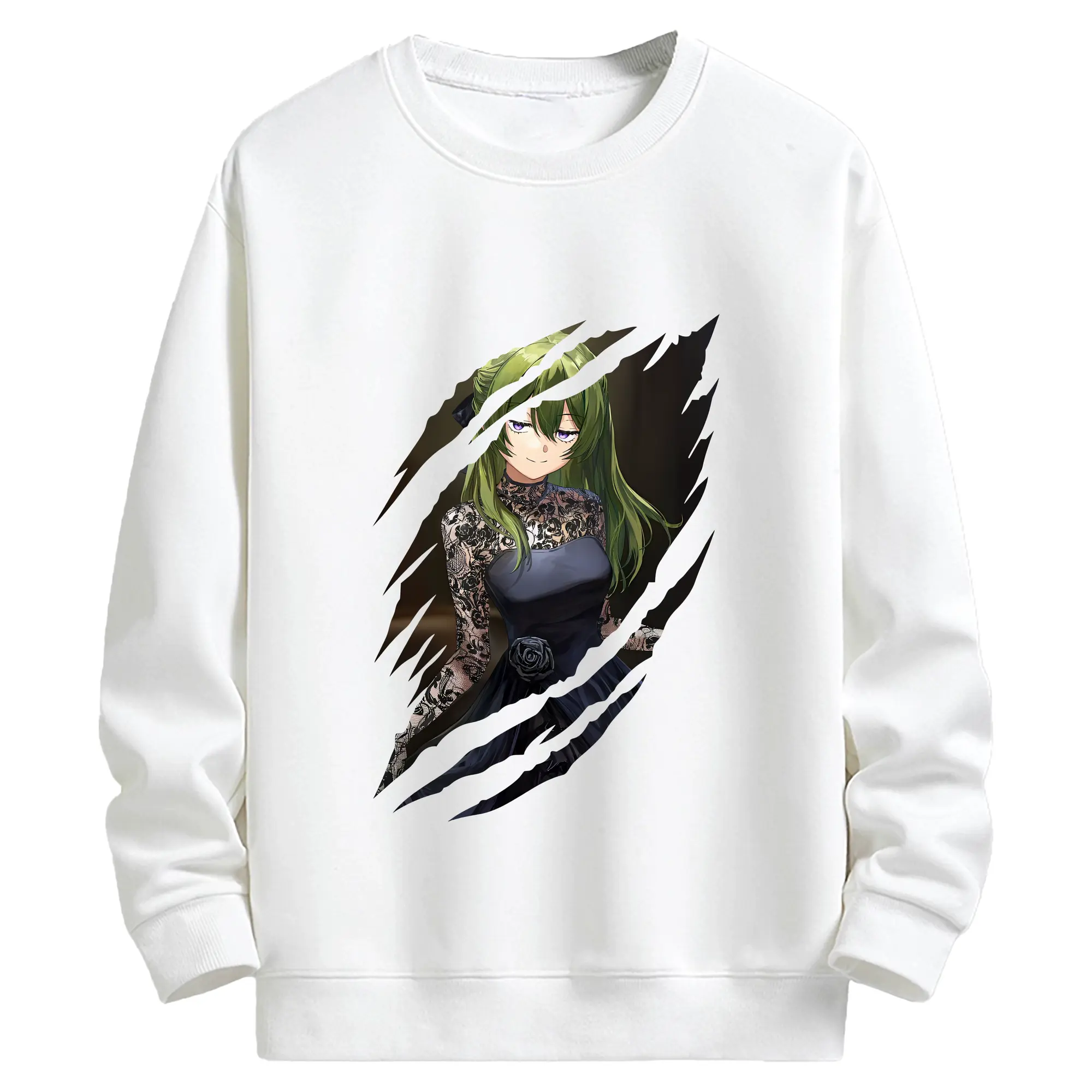 葬送のフリーレン（Frieren） グッズ,ユーベル（Übel） - 高品質 クルーネック スウェット ・ コットン59％ ポリエステル41％ ・ ユニセックス 長袖 トレーナー ・ カジュアル デイリー スポーツ 散歩用