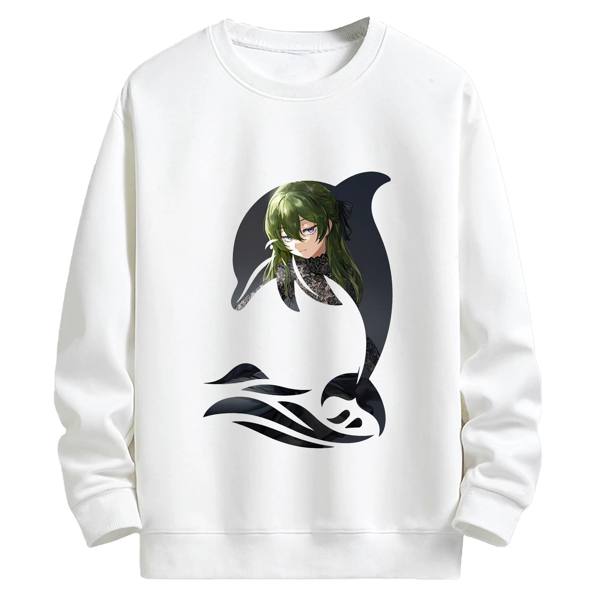 葬送のフリーレン（Frieren） グッズ,ユーベル（Übel） - 高品質 クルーネック スウェット ・ コットン59％ ポリエステル41％ ・ ユニセックス 長袖 トレーナー ・ カジュアル デイリー スポーツ 散歩用