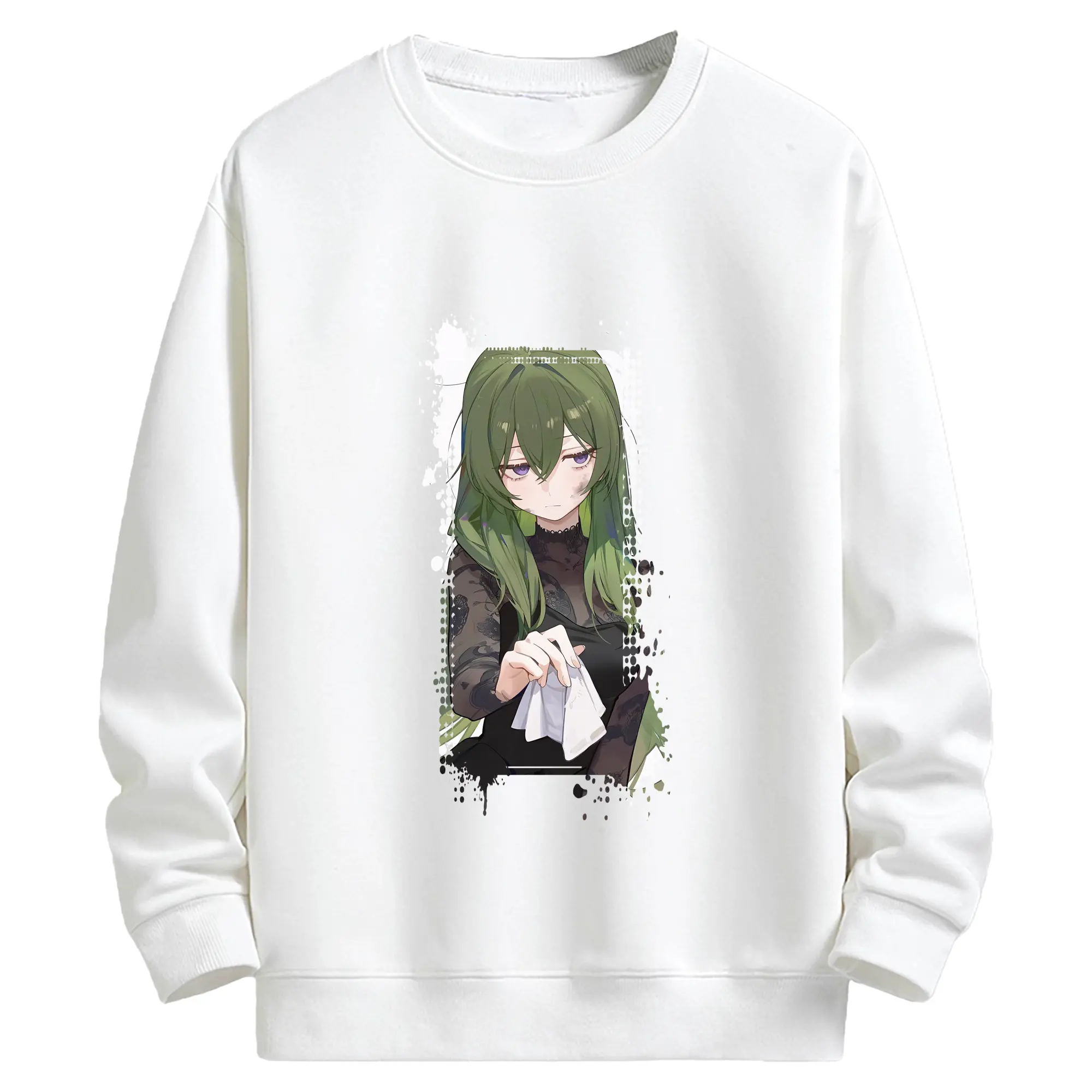 葬送のフリーレン（Frieren） グッズ,ユーベル（Übel） - 高品質 クルーネック スウェット ・ コットン59％ ポリエステル41％ ・ ユニセックス 長袖 トレーナー ・ カジュアル デイリー スポーツ 散歩用