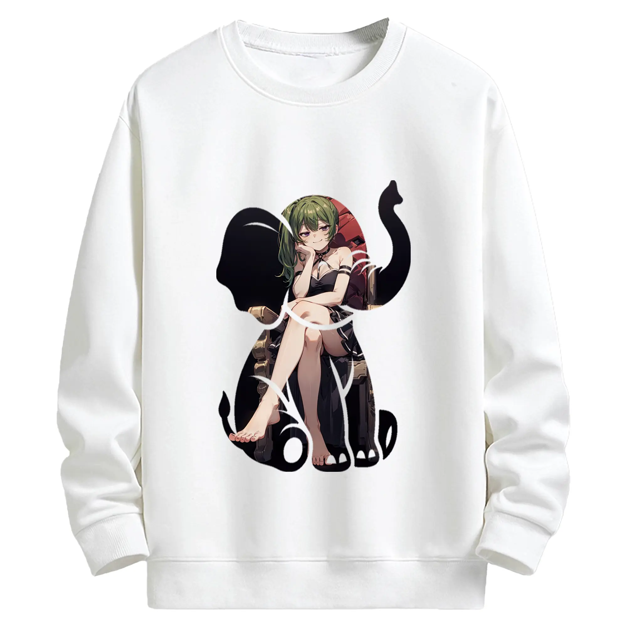 葬送のフリーレン（Frieren） グッズ,ユーベル（Übel） - 高品質 クルーネック スウェット ・ コットン59％ ポリエステル41％ ・ ユニセックス 長袖 トレーナー ・ カジュアル デイリー スポーツ 散歩用