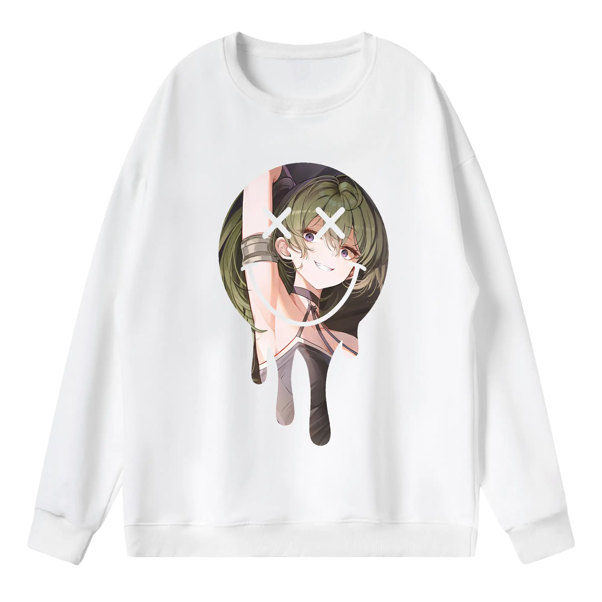 葬送のフリーレン（Frieren） グッズ,ユーベル（Übel） - 薄手 クルーネック スウェット 裏毛260g · ポリエステル 春秋向け カジュアル 男女兼用 · トレーナー デイリー スポーツ 散歩に最適