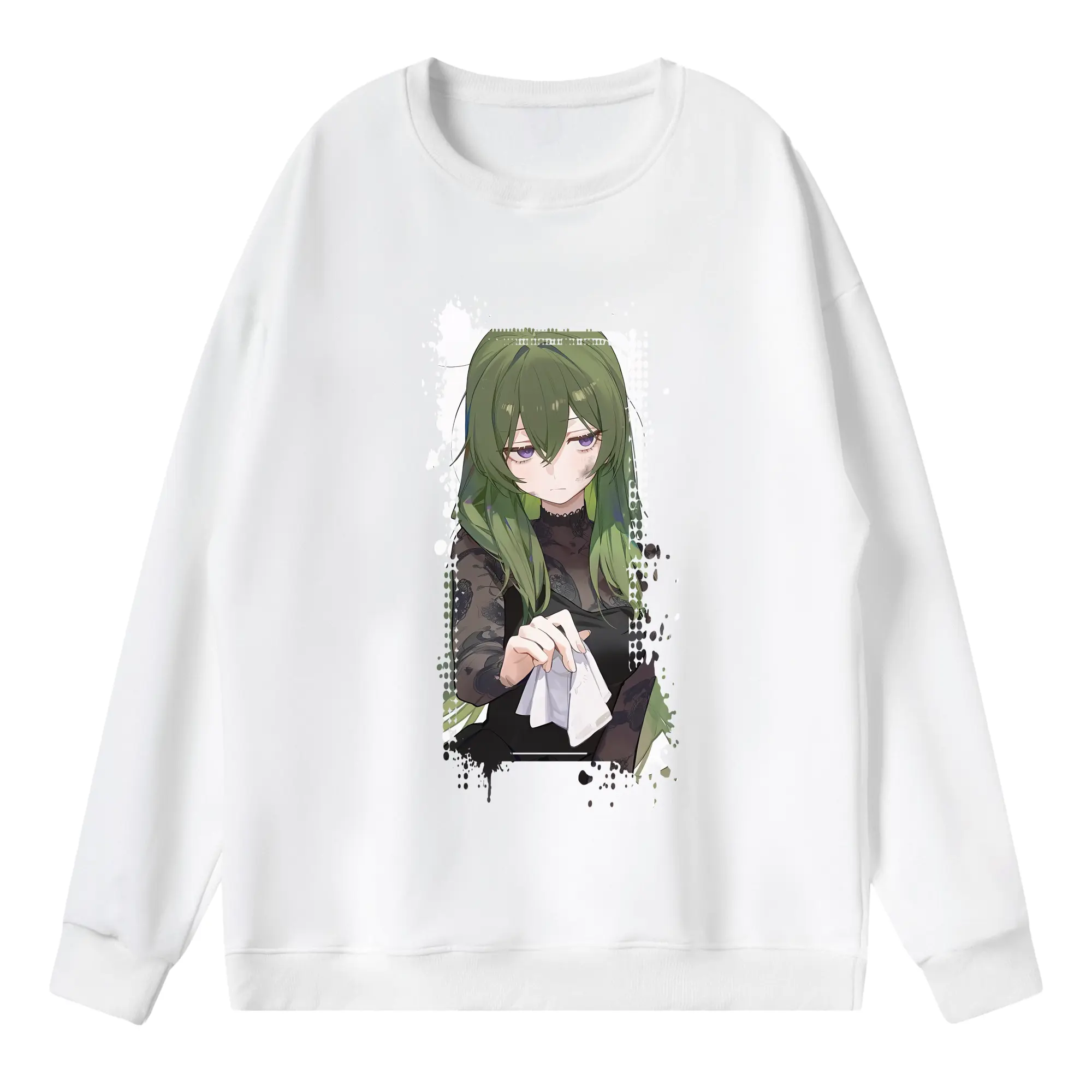 葬送のフリーレン（Frieren） グッズ,ユーベル（Übel） - 薄手 クルーネック スウェット 裏毛260g · ポリエステル 春秋向け カジュアル 男女兼用 · トレーナー デイリー スポーツ 散歩に最適