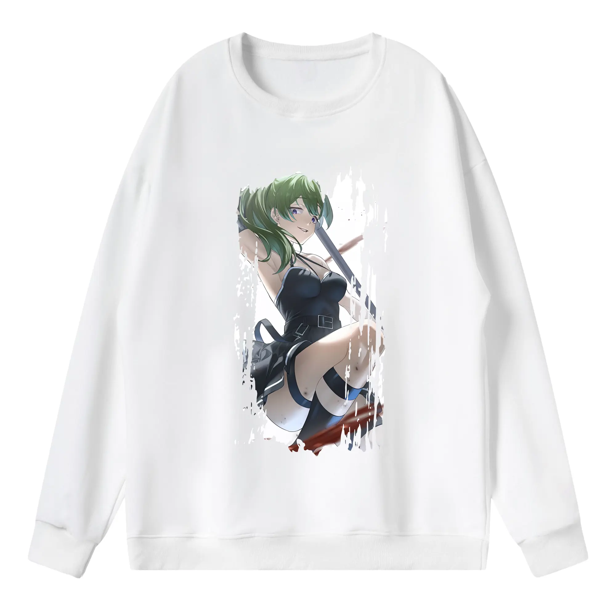 葬送のフリーレン（Frieren） グッズ,ユーベル（Übel） - 薄手 クルーネック スウェット 裏毛260g · ポリエステル 春秋向け カジュアル 男女兼用 · トレーナー デイリー スポーツ 散歩に最適