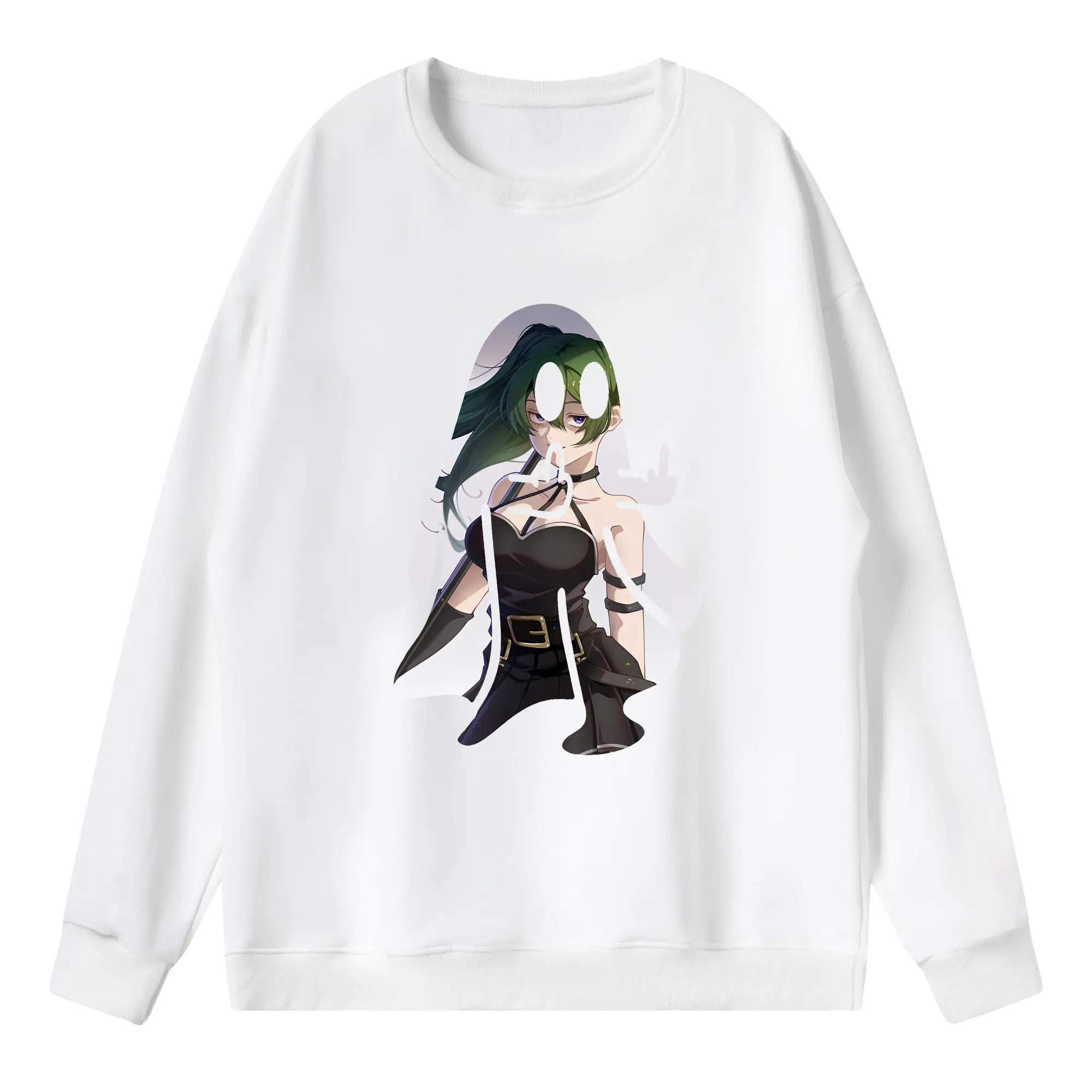 葬送のフリーレン（Frieren） グッズ,ユーベル（Übel） - 薄手 クルーネック スウェット 裏毛260g · ポリエステル 春秋向け カジュアル 男女兼用 · トレーナー デイリー スポーツ 散歩に最適