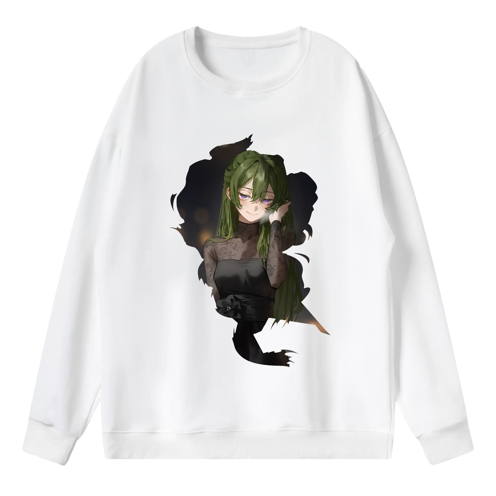 葬送のフリーレン（Frieren） グッズ,ユーベル（Übel） - 薄手 クルーネック スウェット 裏毛260g · ポリエステル 春秋向け カジュアル 男女兼用 · トレーナー デイリー スポーツ 散歩に最適