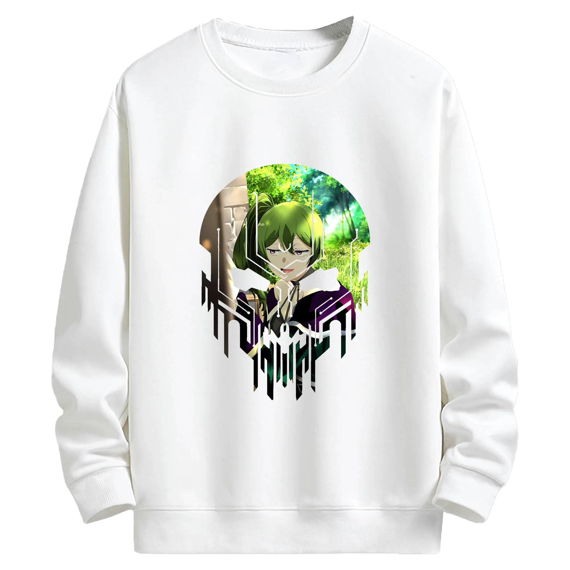 葬送のフリーレン（Frieren） グッズ,ユーベル（Übel） - キッズ クルーネックスウェットシャツ ・ フロントプリント ・ 綿80％ ポリエステル20％ ・ 快適 通学 スポーツ 日常使い お散歩用