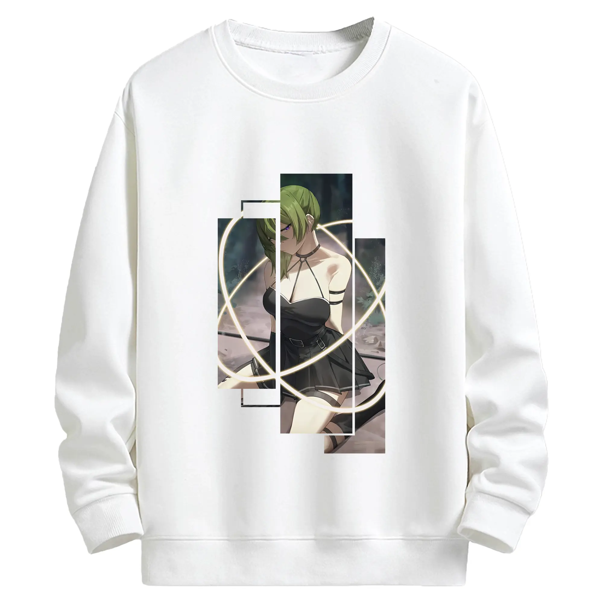 葬送のフリーレン（Frieren） グッズ,ユーベル（Übel） - キッズ クルーネックスウェットシャツ ・ フロントプリント ・ 綿80％ ポリエステル20％ ・ 快適 通学 スポーツ 日常使い お散歩用