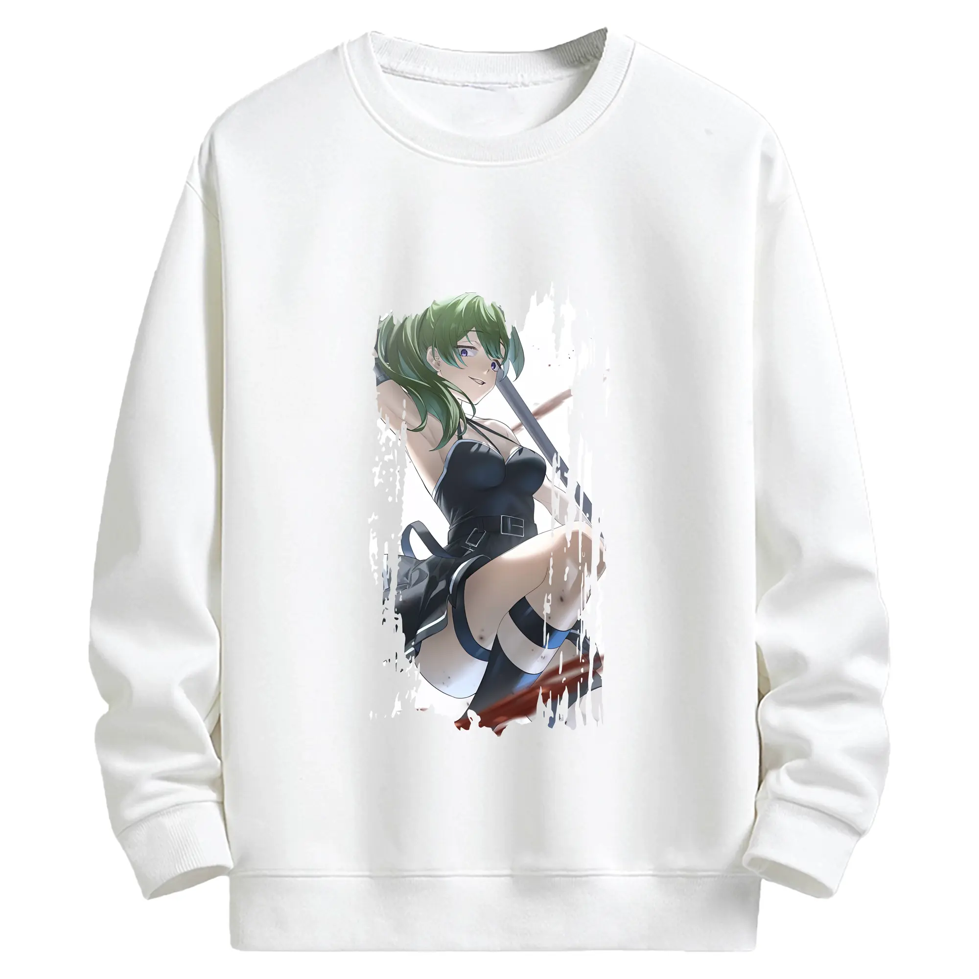 葬送のフリーレン（Frieren） グッズ,ユーベル（Übel） - キッズ クルーネックスウェットシャツ ・ フロントプリント ・ 綿80％ ポリエステル20％ ・ 快適 通学 スポーツ 日常使い お散歩用