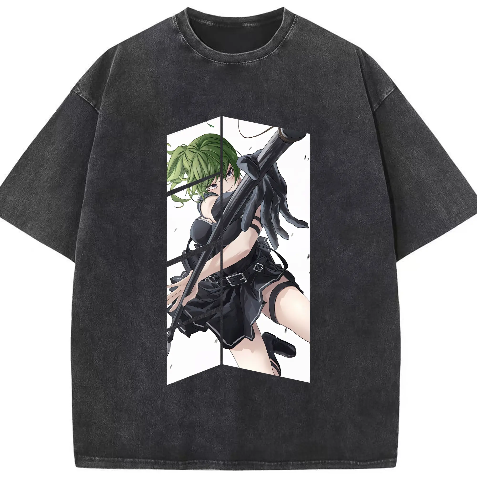 葬送のフリーレン（Frieren） グッズ,ユーベル（Übel） - 綿100％ ヴィンテージ風 半袖Tシャツ ・ フロントプリント ・ 柔らか肌触り ・ 通気性 快適 ・ スポーツ カジュアル 外出用