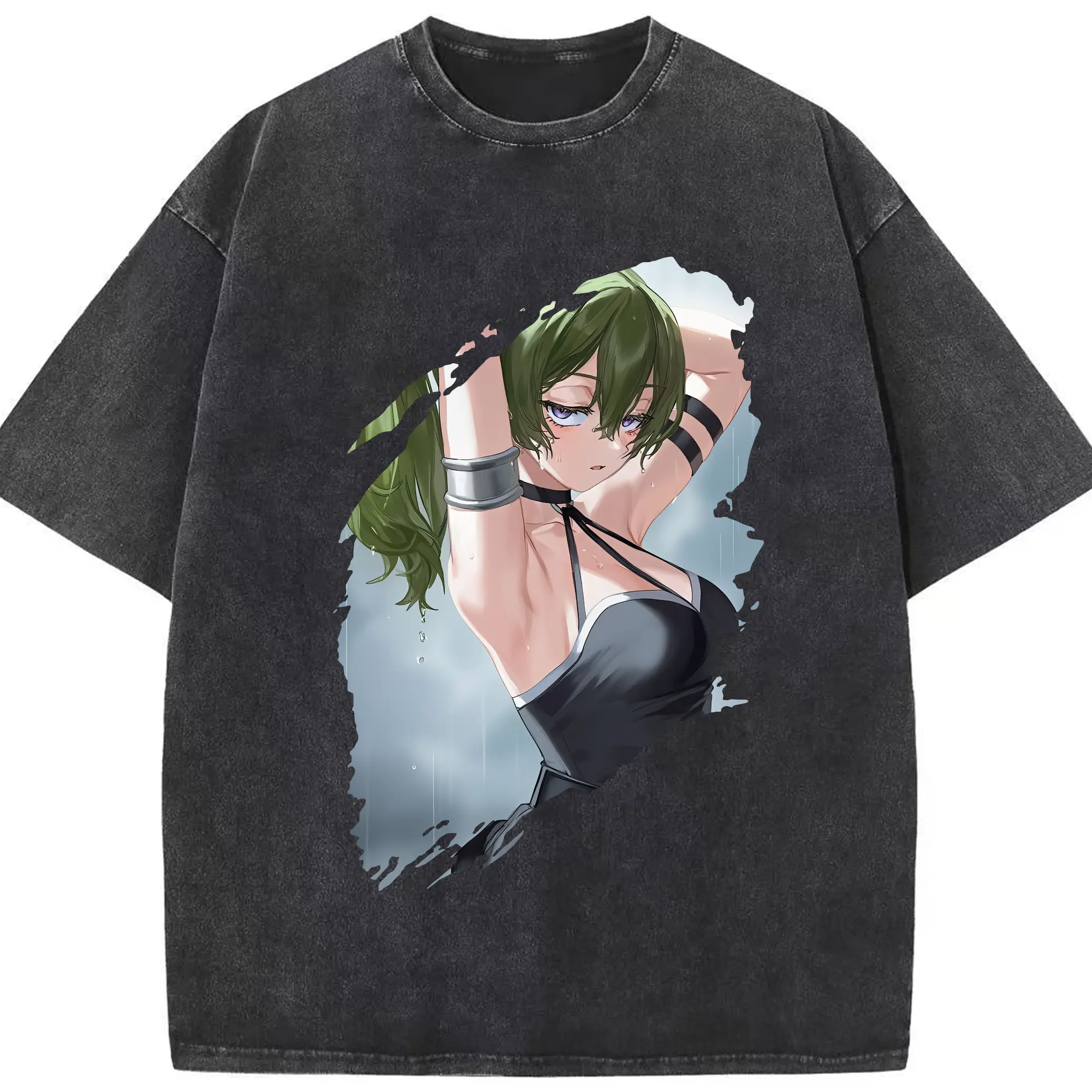 葬送のフリーレン（Frieren） グッズ,ユーベル（Übel） - 綿100％ ヴィンテージ風 半袖Tシャツ ・ フロントプリント ・ 柔らか肌触り ・ 通気性 快適 ・ スポーツ カジュアル 外出用