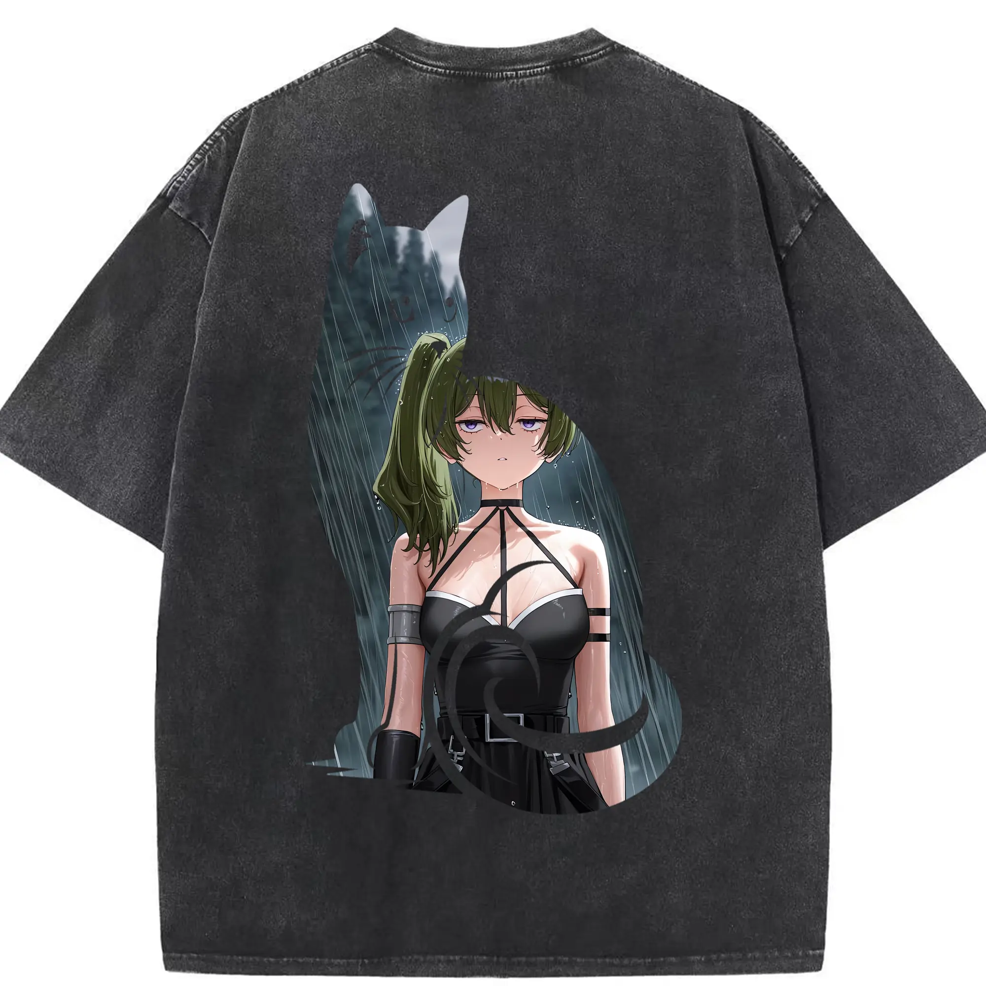 葬送のフリーレン（Frieren） グッズ,ユーベル（Übel） - 綿100％ ヴィンテージ風 半袖Tシャツ ・ 背面プリント ・ 柔らか肌触り ・ 通気性 快適 ・ スポーツ カジュアル 外出用