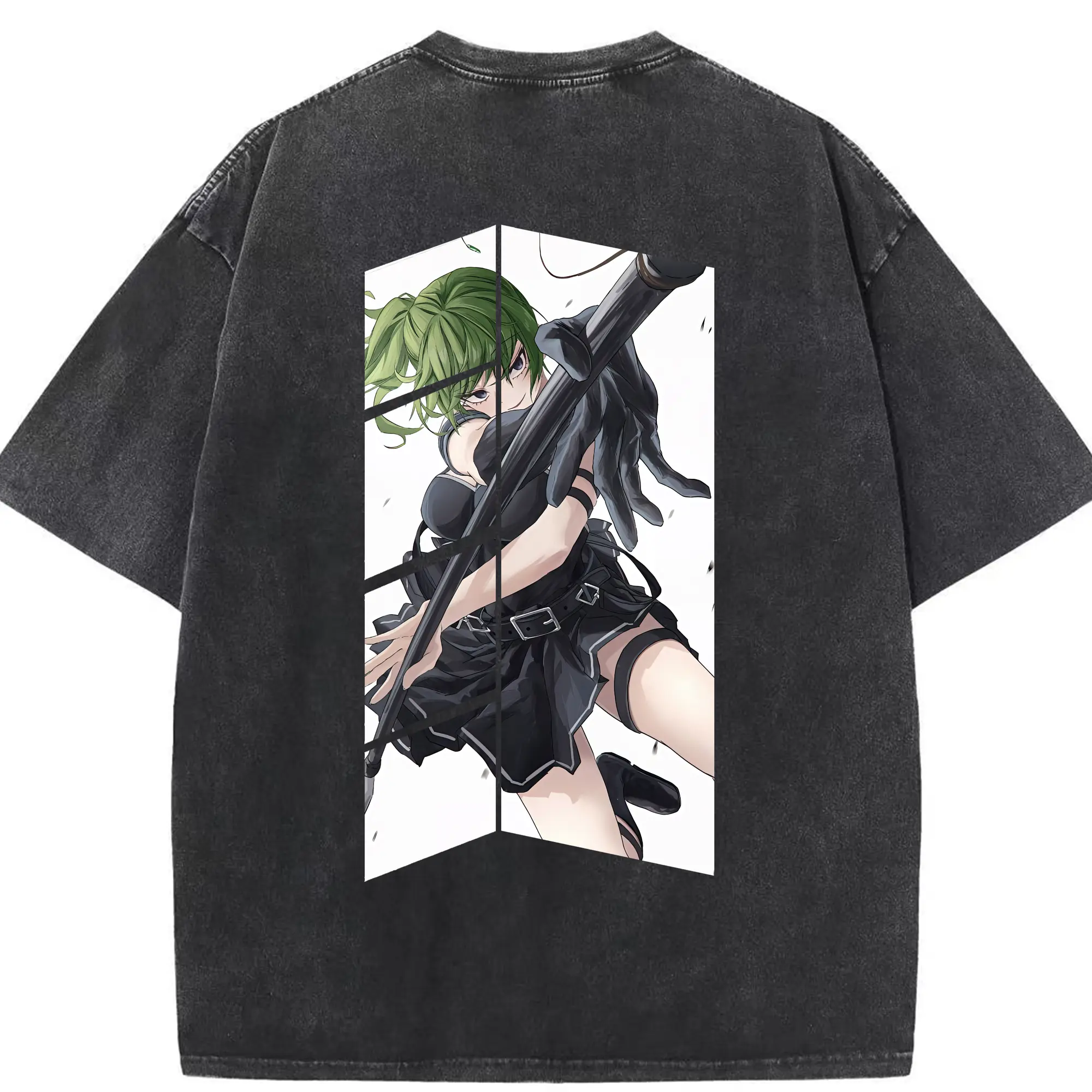 葬送のフリーレン（Frieren） グッズ,ユーベル（Übel） - 綿100％ ヴィンテージ風 半袖Tシャツ ・ 背面プリント ・ 柔らか肌触り ・ 通気性 快適 ・ スポーツ カジュアル 外出用