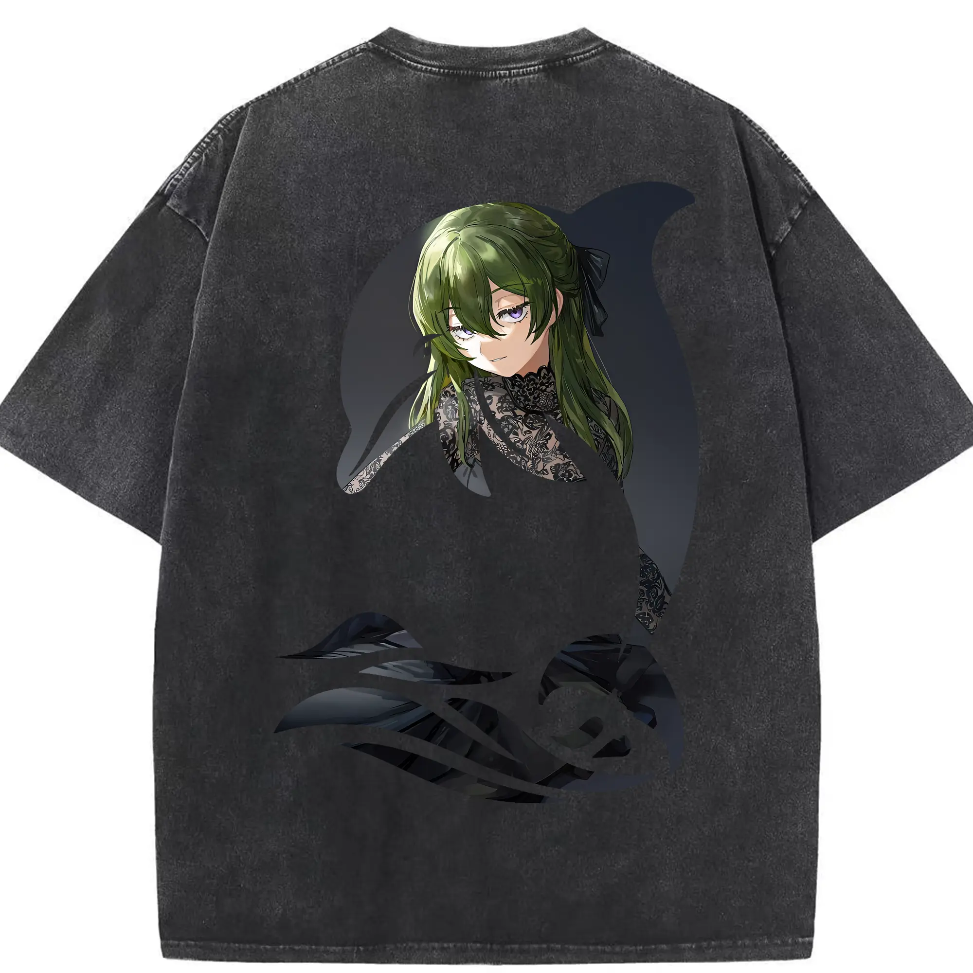 葬送のフリーレン（Frieren） グッズ,ユーベル（Übel） - 綿100％ ヴィンテージ風 半袖Tシャツ ・ 背面プリント ・ 柔らか肌触り ・ 通気性 快適 ・ スポーツ カジュアル 外出用