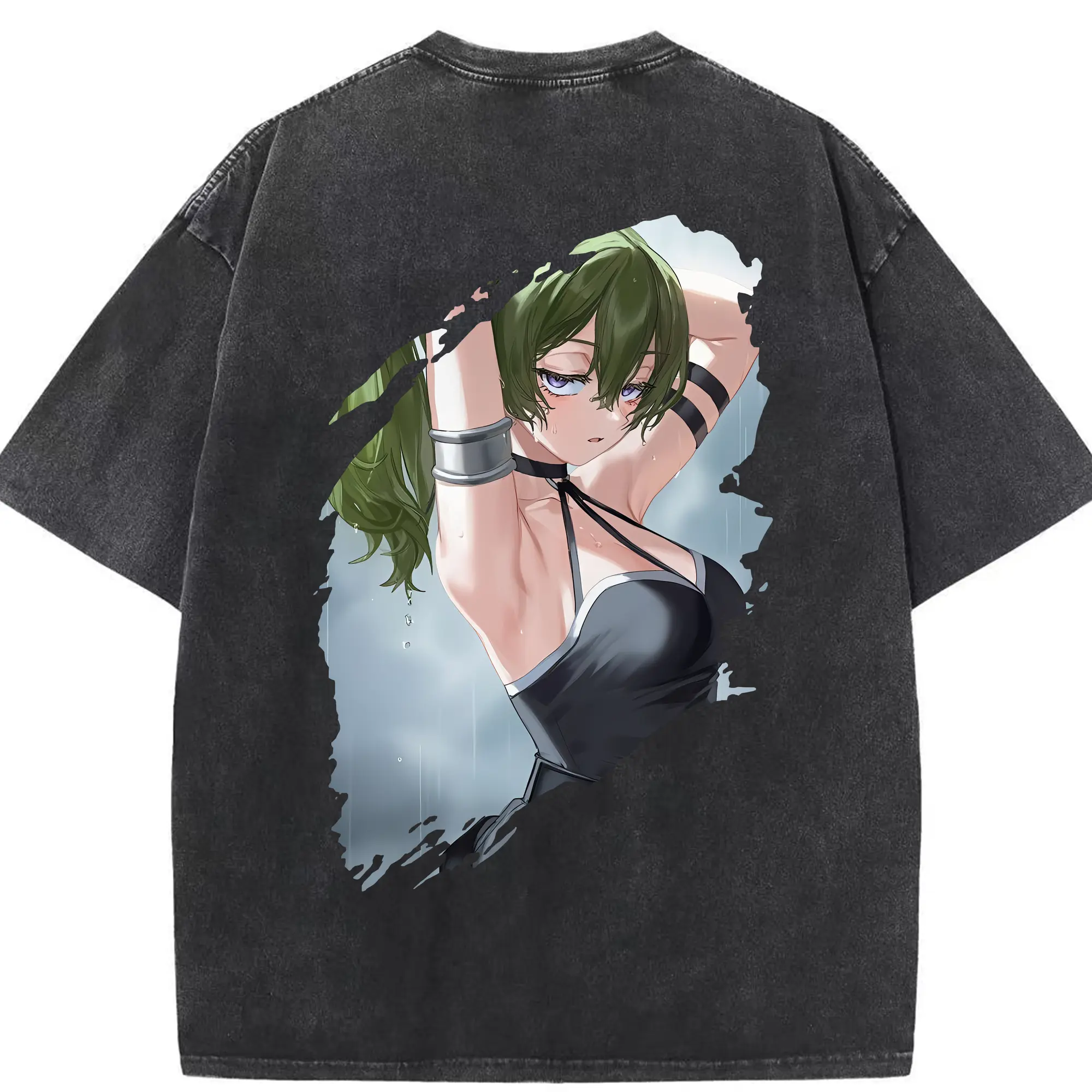 葬送のフリーレン（Frieren） グッズ,ユーベル（Übel） - 綿100％ ヴィンテージ風 半袖Tシャツ ・ 背面プリント ・ 柔らか肌触り ・ 通気性 快適 ・ スポーツ カジュアル 外出用