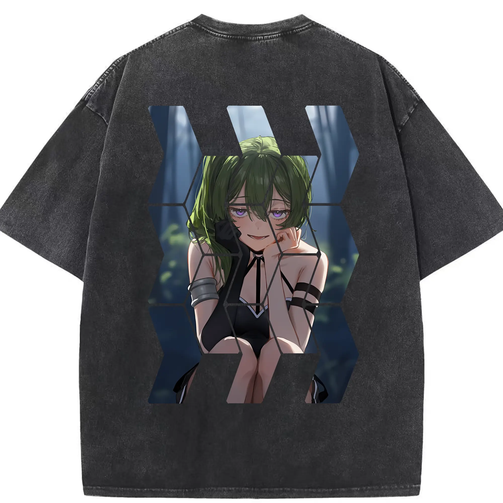 葬送のフリーレン（Frieren） グッズ,ユーベル（Übel） - 綿100％ ヴィンテージ風 半袖Tシャツ ・ 背面プリント ・ 柔らか肌触り ・ 通気性 快適 ・ スポーツ カジュアル 外出用