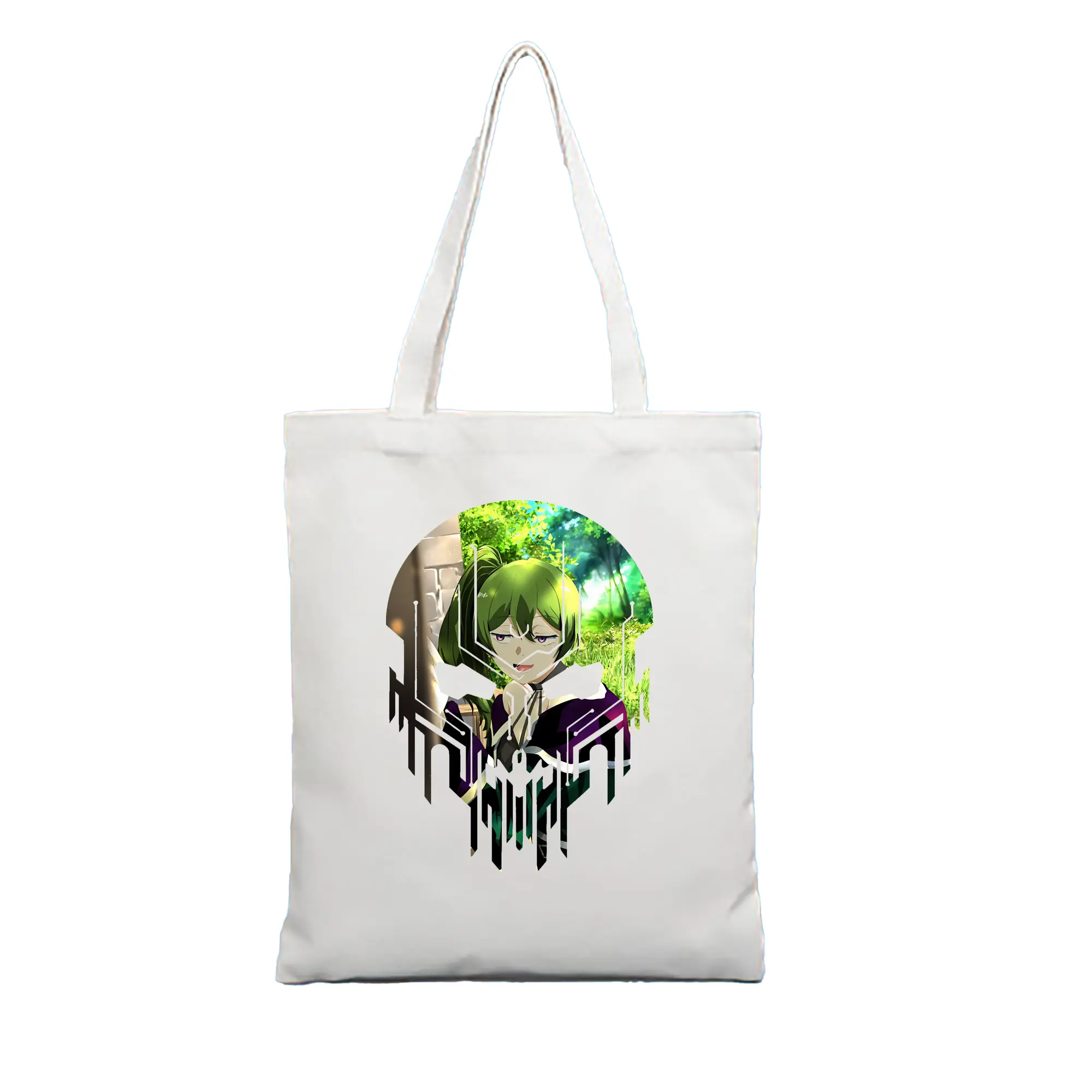 葬送のフリーレン（Frieren） グッズ,ユーベル（Übel） - 縦型キャンバス手提げバッグ（トートバッグ） ・ キャンバス素材 ・ ショッピング用 ・ 軽量 丈夫 お手入れ簡単
